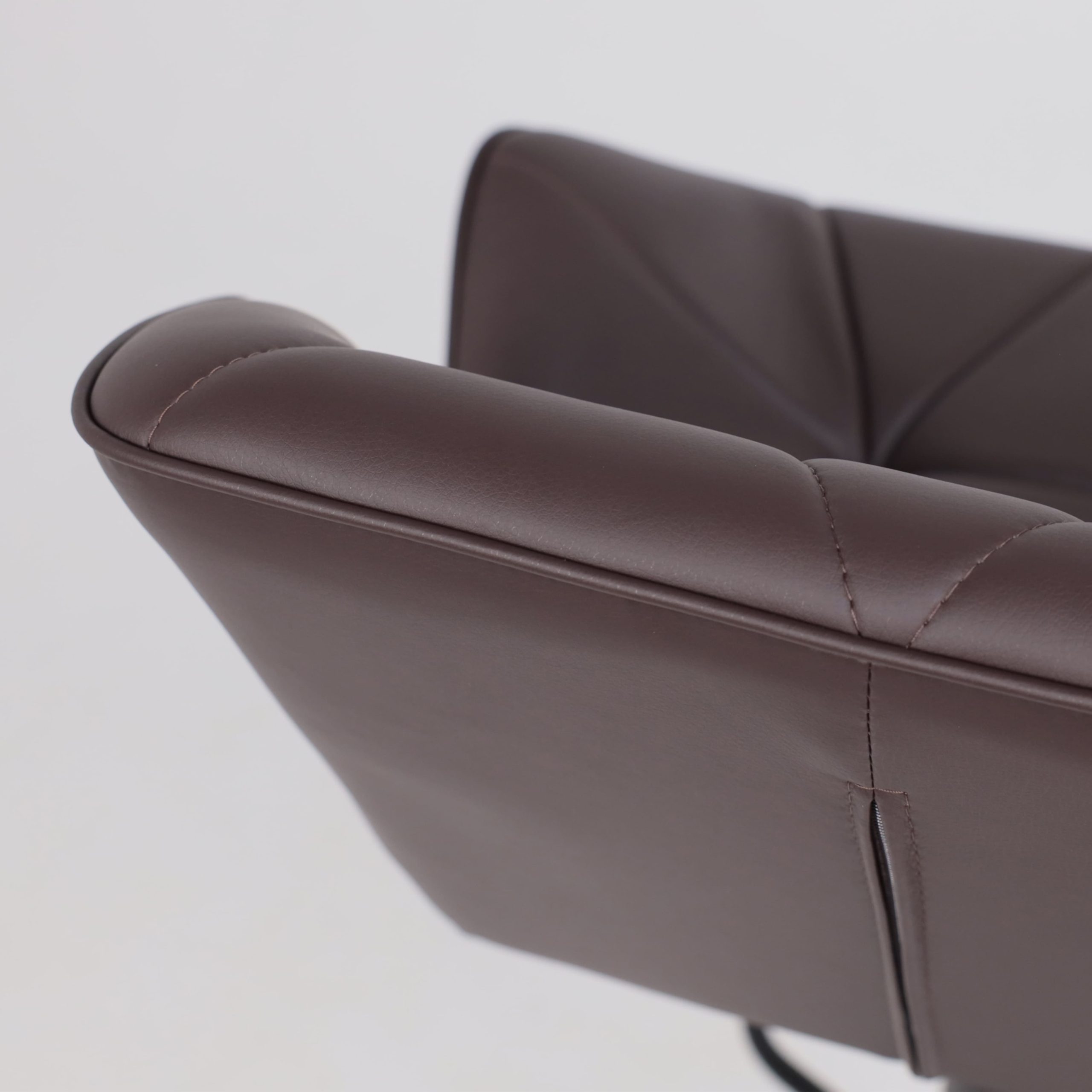 Кресло барное BERLIN GB, Pegaso шоколад экокожа/черный