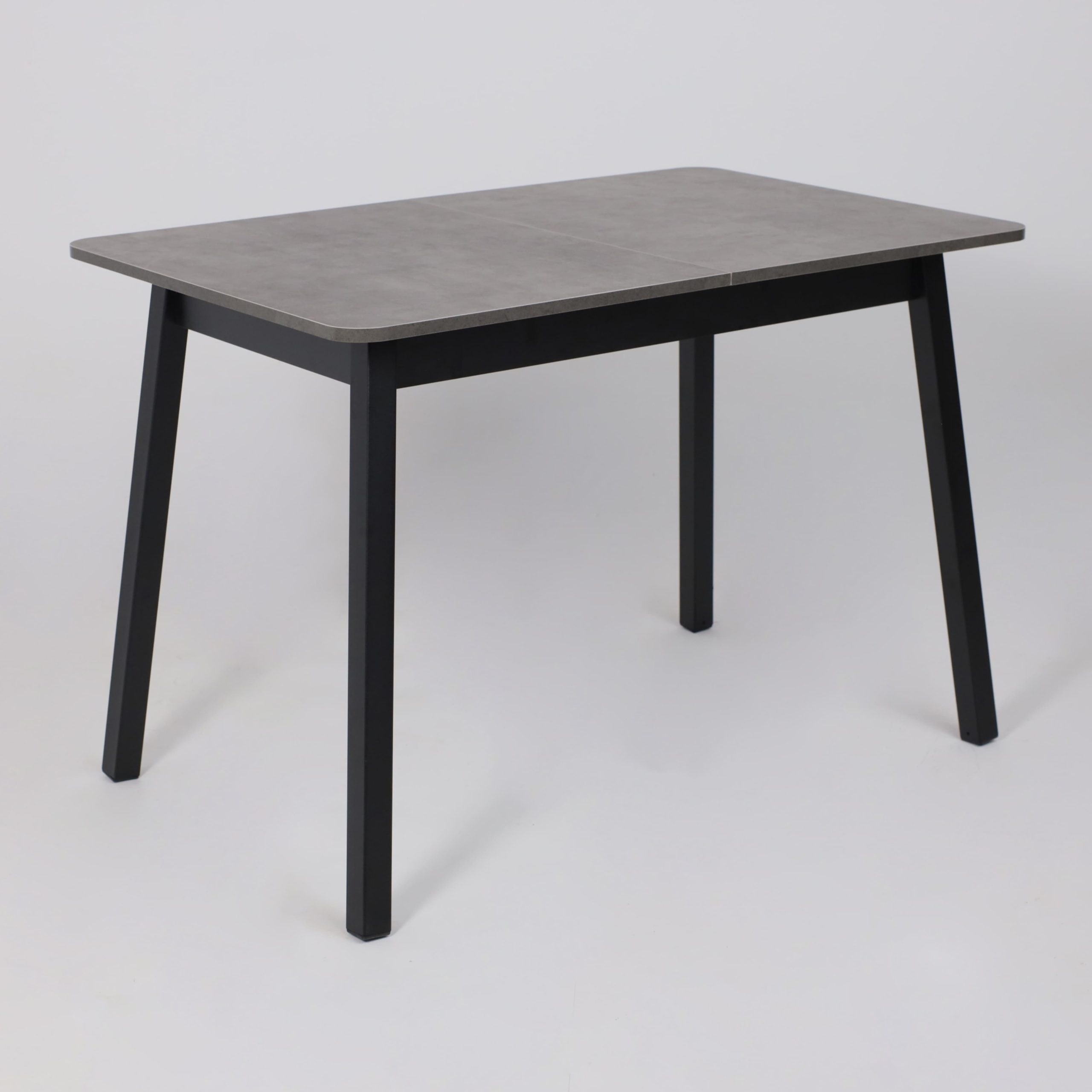 Стол TIRK RADIAL-110, раздвижной 110(142)х70, Дымчатая керамика/Чёрный