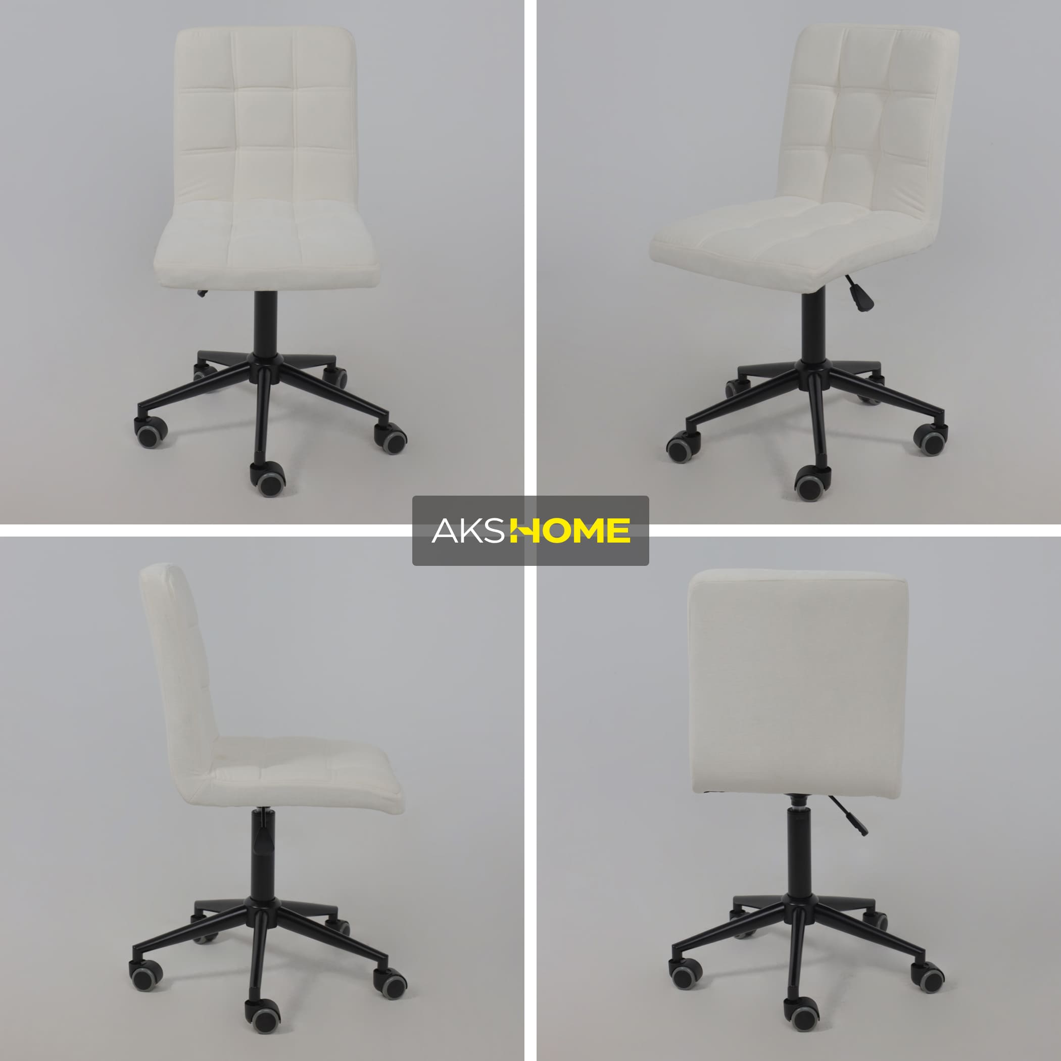 Кресло SONATA, молочный шенилл Ote Canna 100/черный