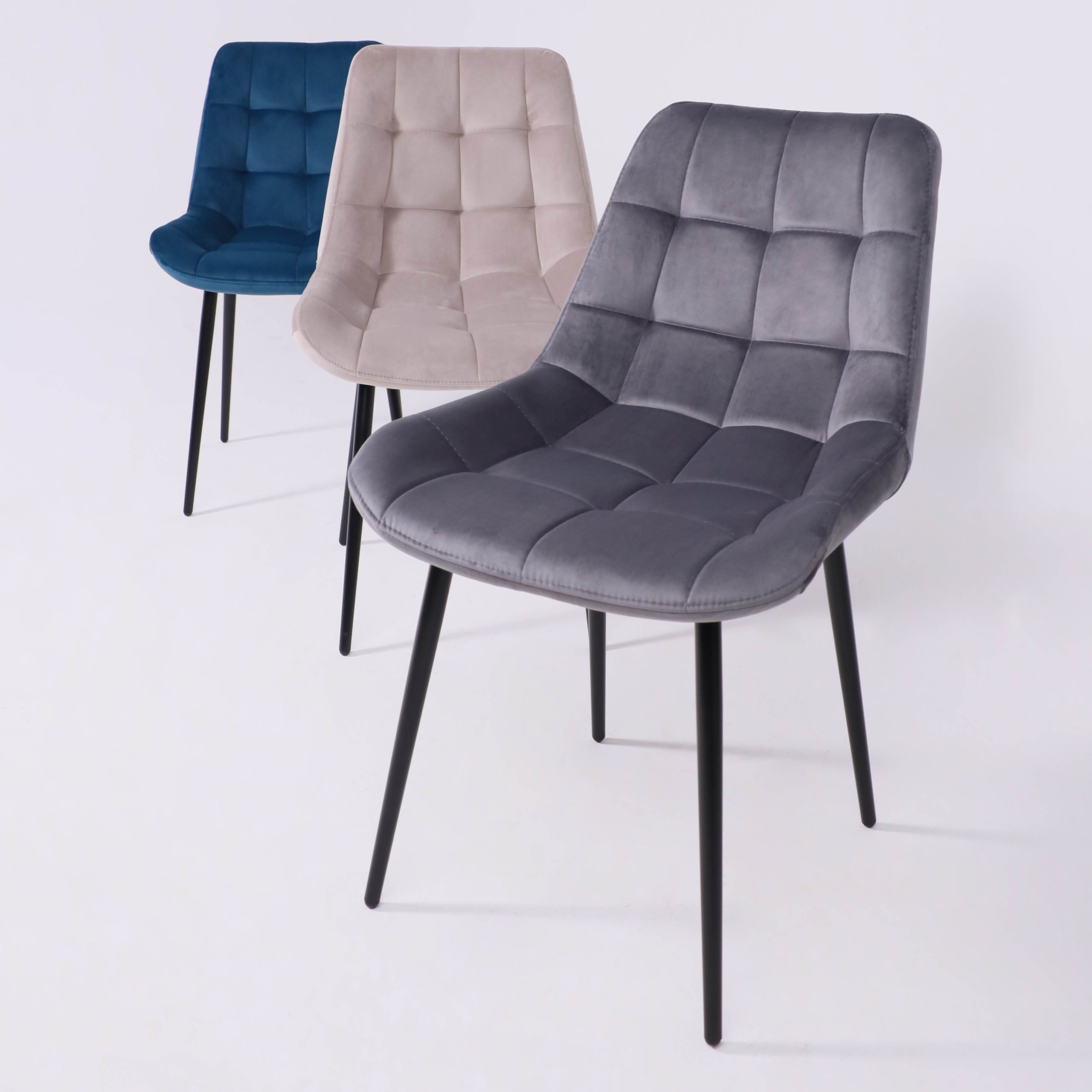 Стул AV 405, синий бархат H-58/черный