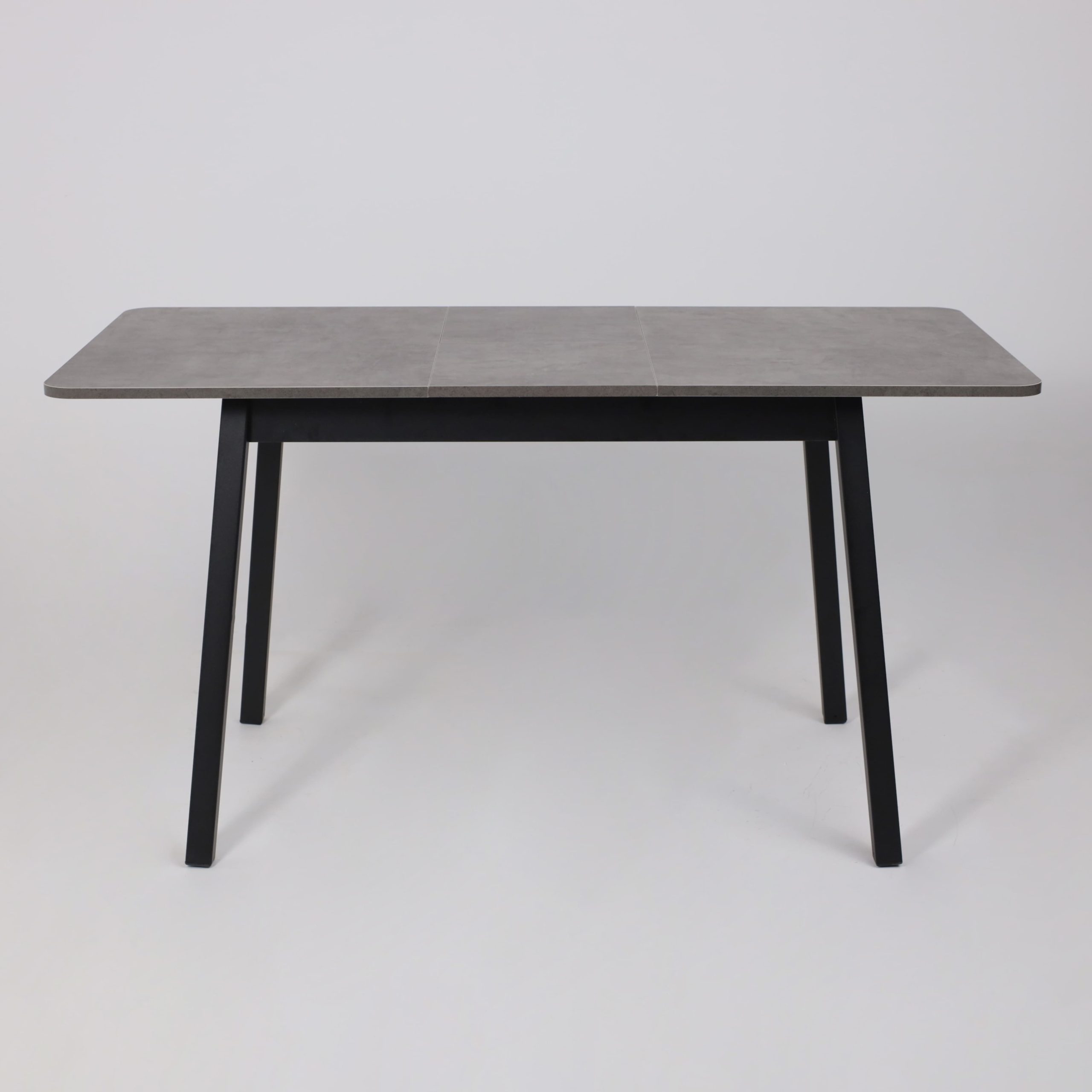 Стол TIRK RADIAL-110, раздвижной 110(142)х70, Дымчатая керамика/Чёрный