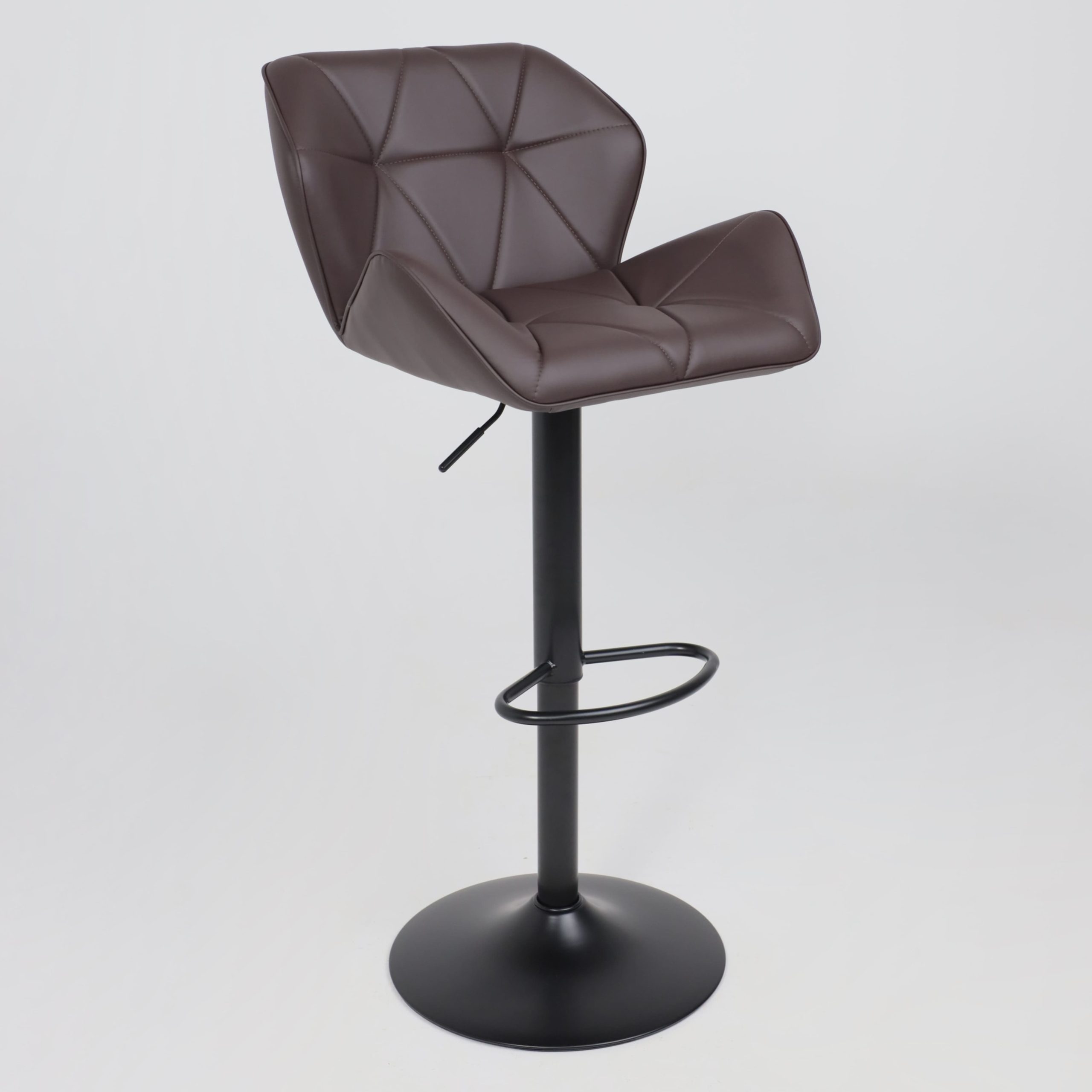 Кресло барное BERLIN GB, Pegaso шоколад экокожа/черный