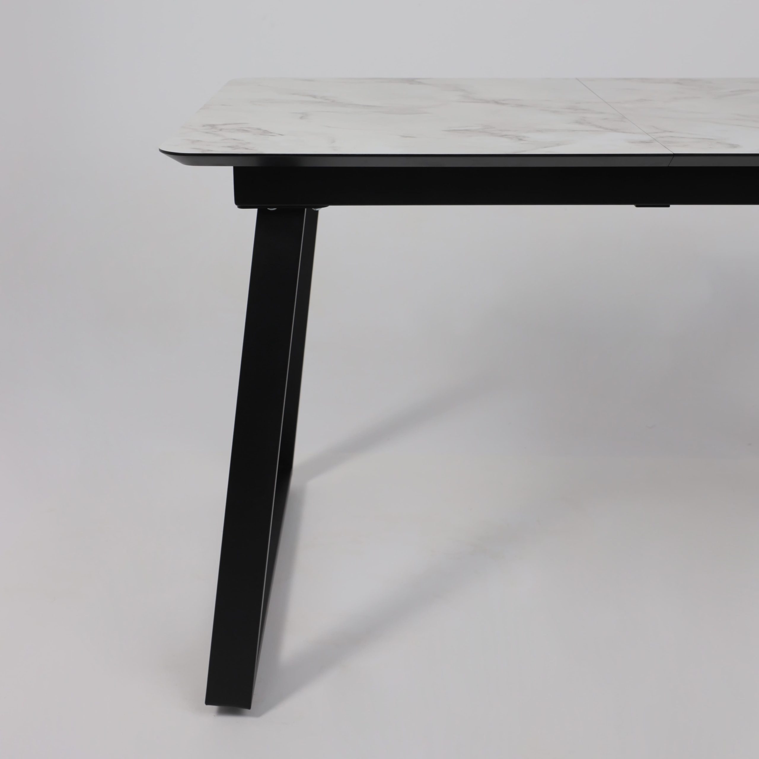 Стол AV 1208, HPL+МДФ,  раздвижной 1200 (1600)*800 Виктори натуральный/черный