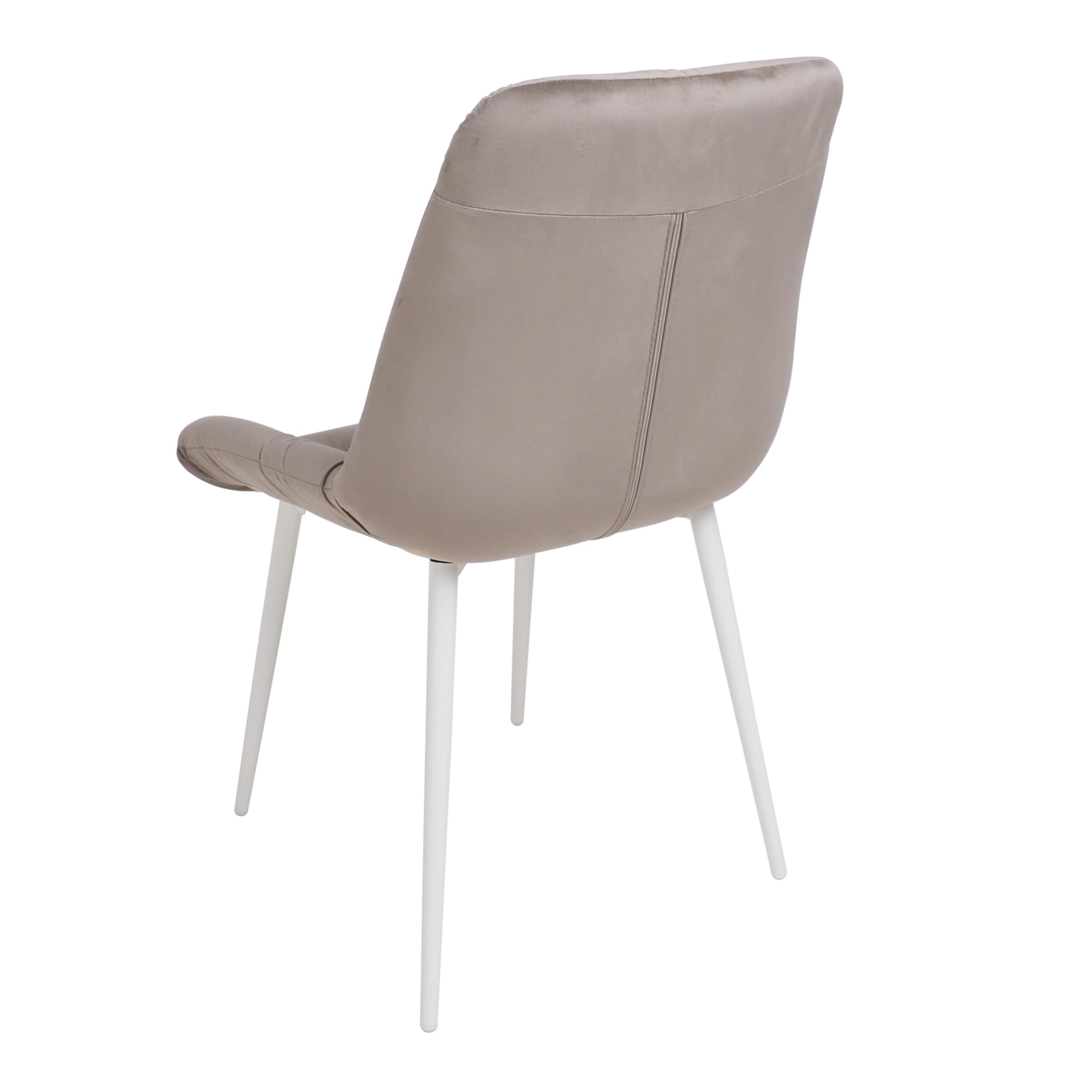 Стул AV 435, светло-коричневый бархат H-61/белый