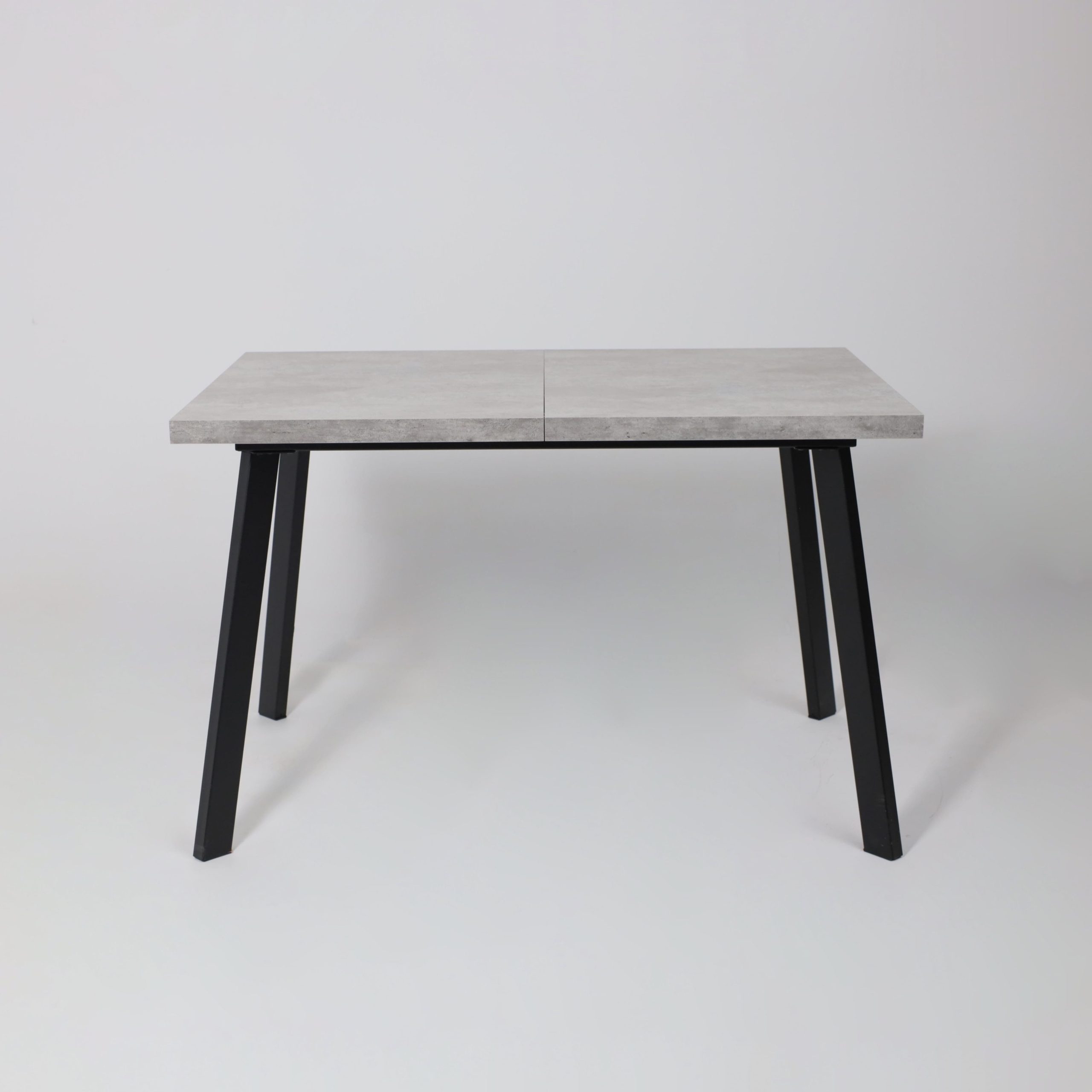 Стол BORG-120, раздвижной 120(160)х80, Серый сланец/Чёрный