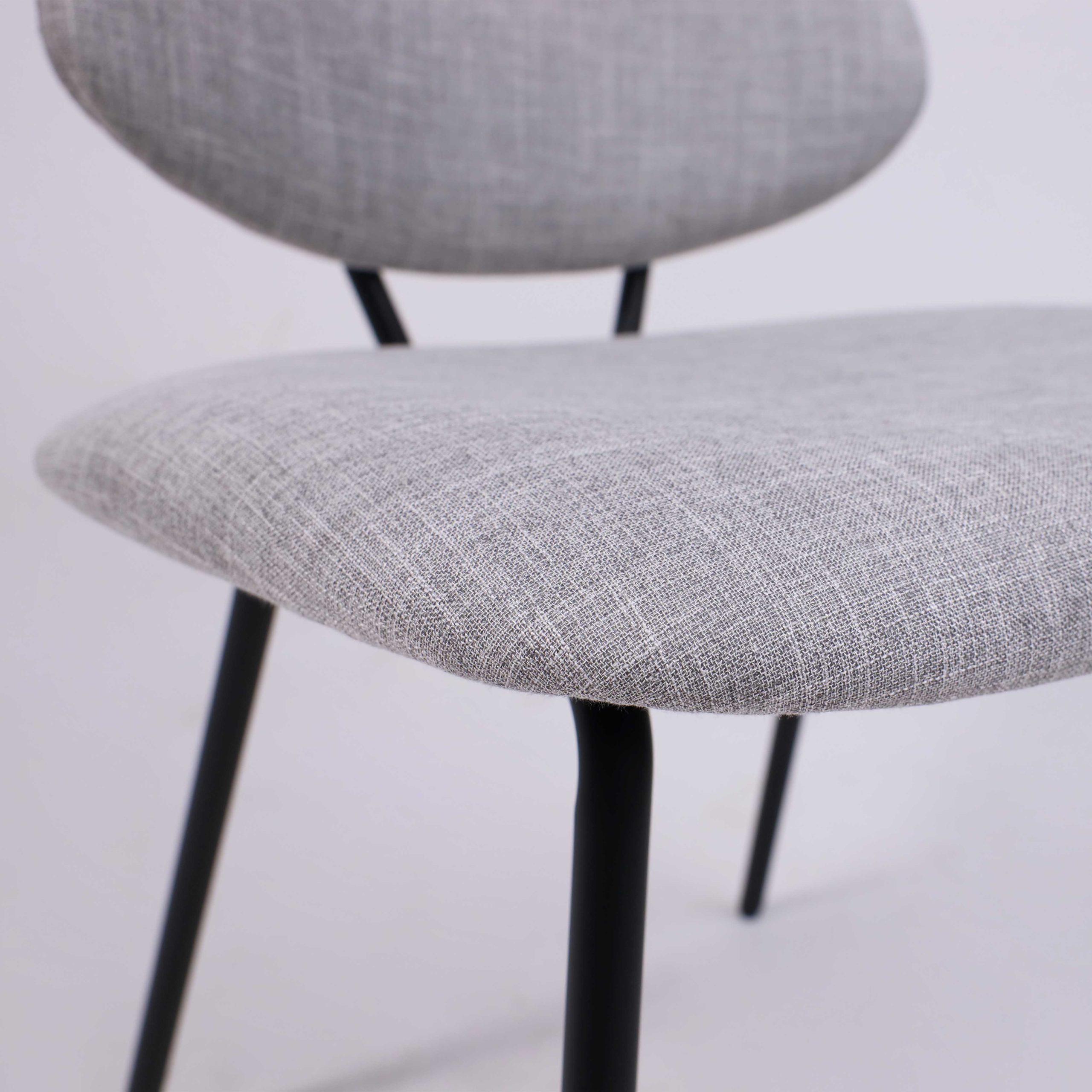 Стул DIXIE, серая ткань/черный