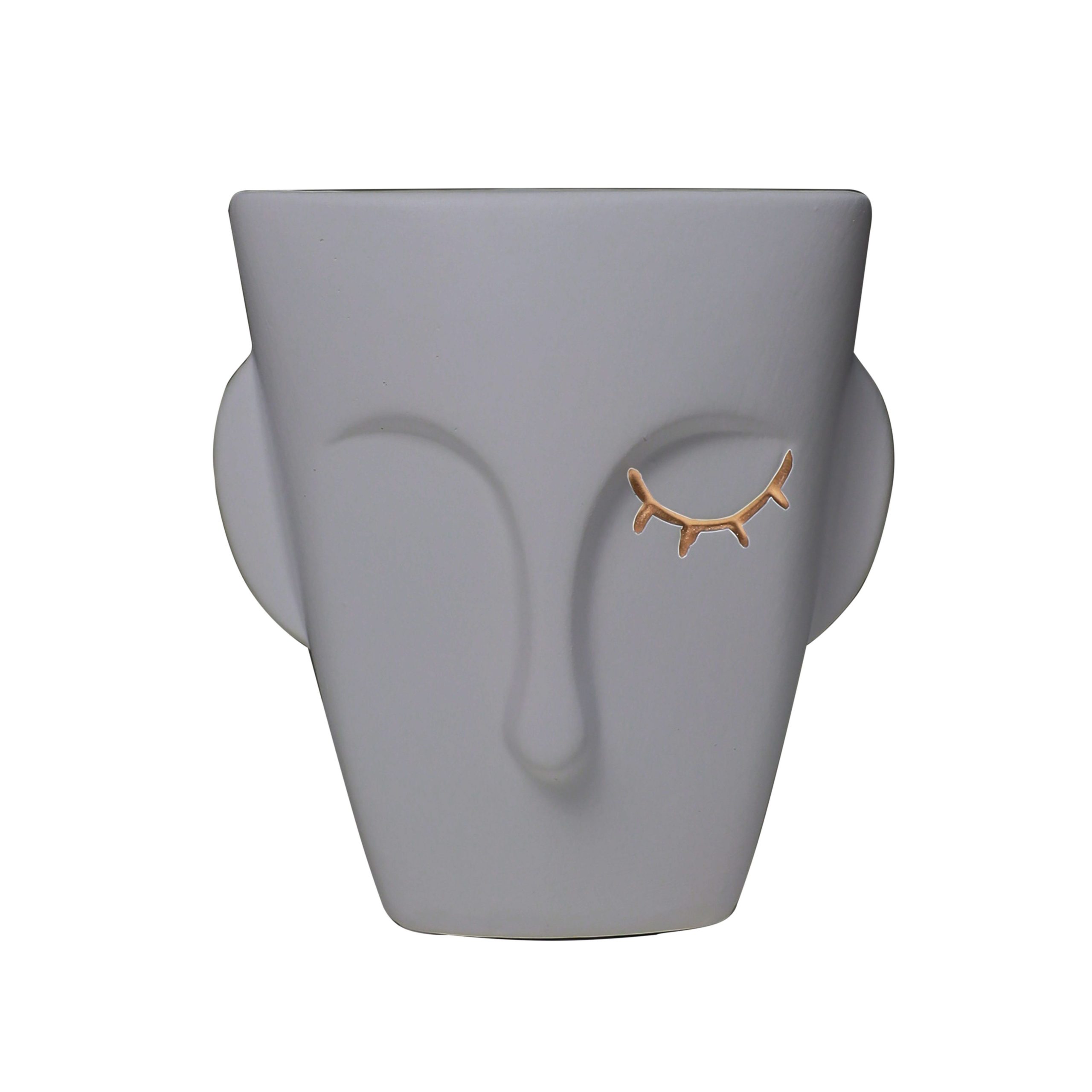 Ваза керамическая CLOKE, серый, 17*1,5*18,5см