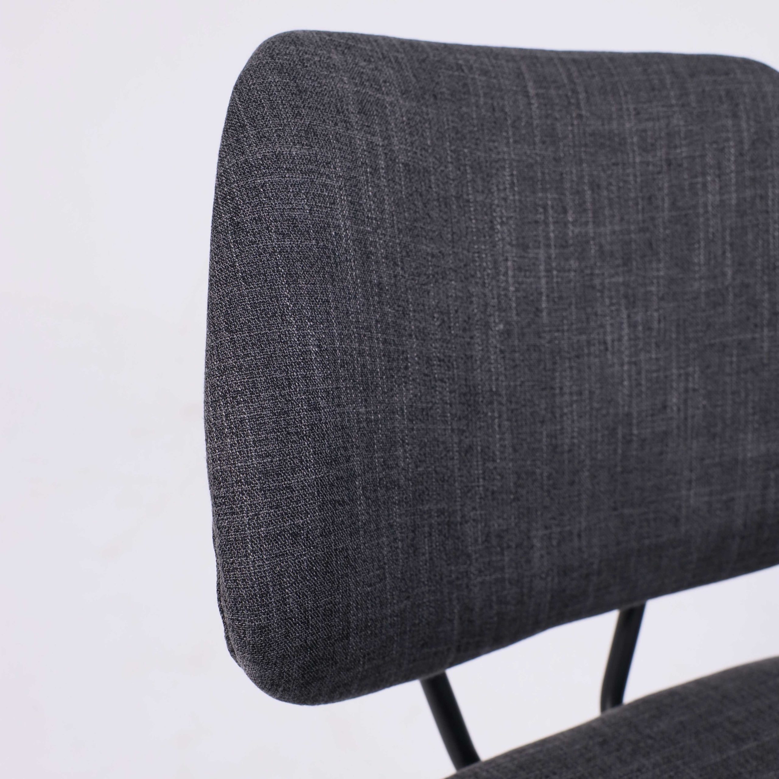 Стул DIXIE, темно-серая ткань/черный