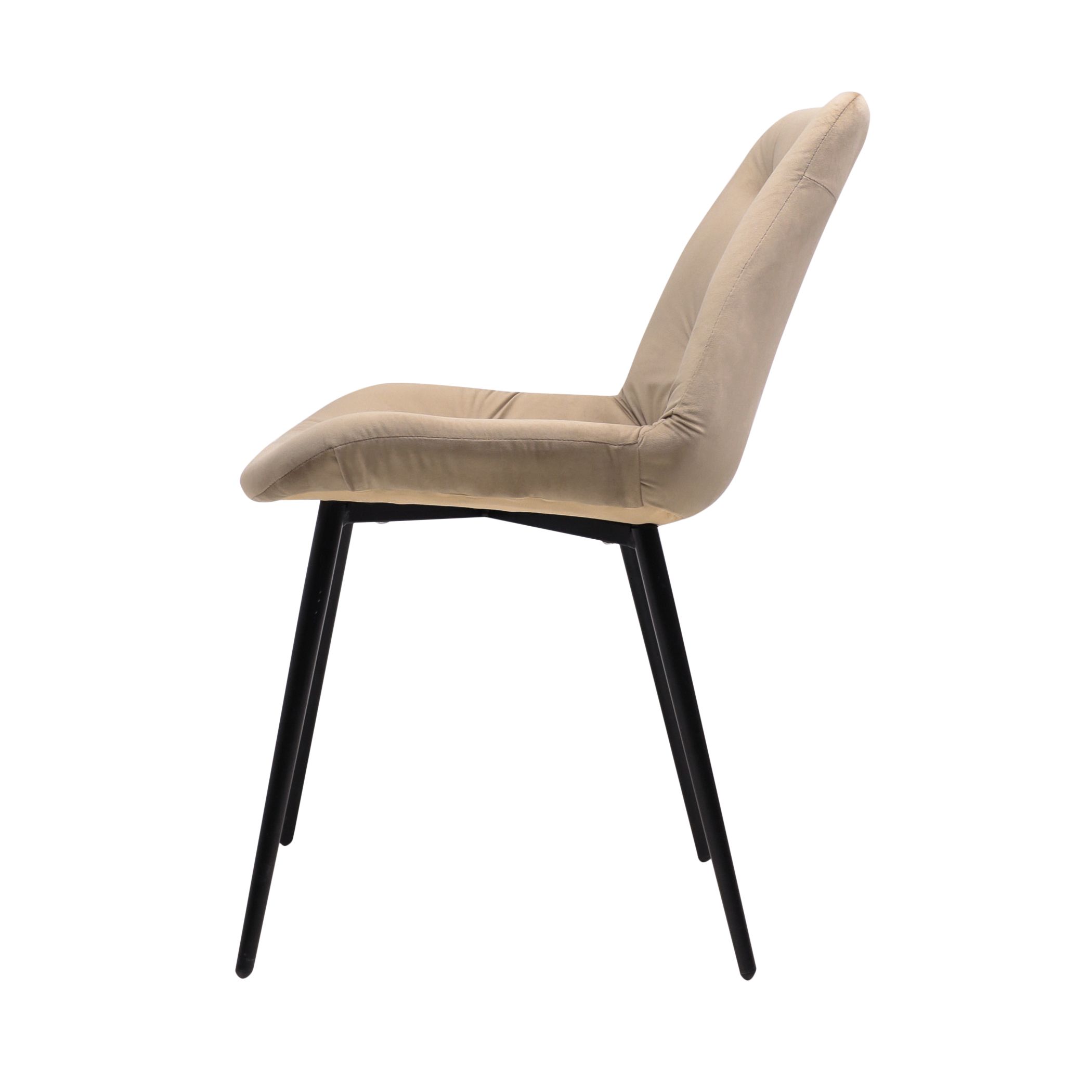 Стул AV 435, капучино бархат H-65/черный