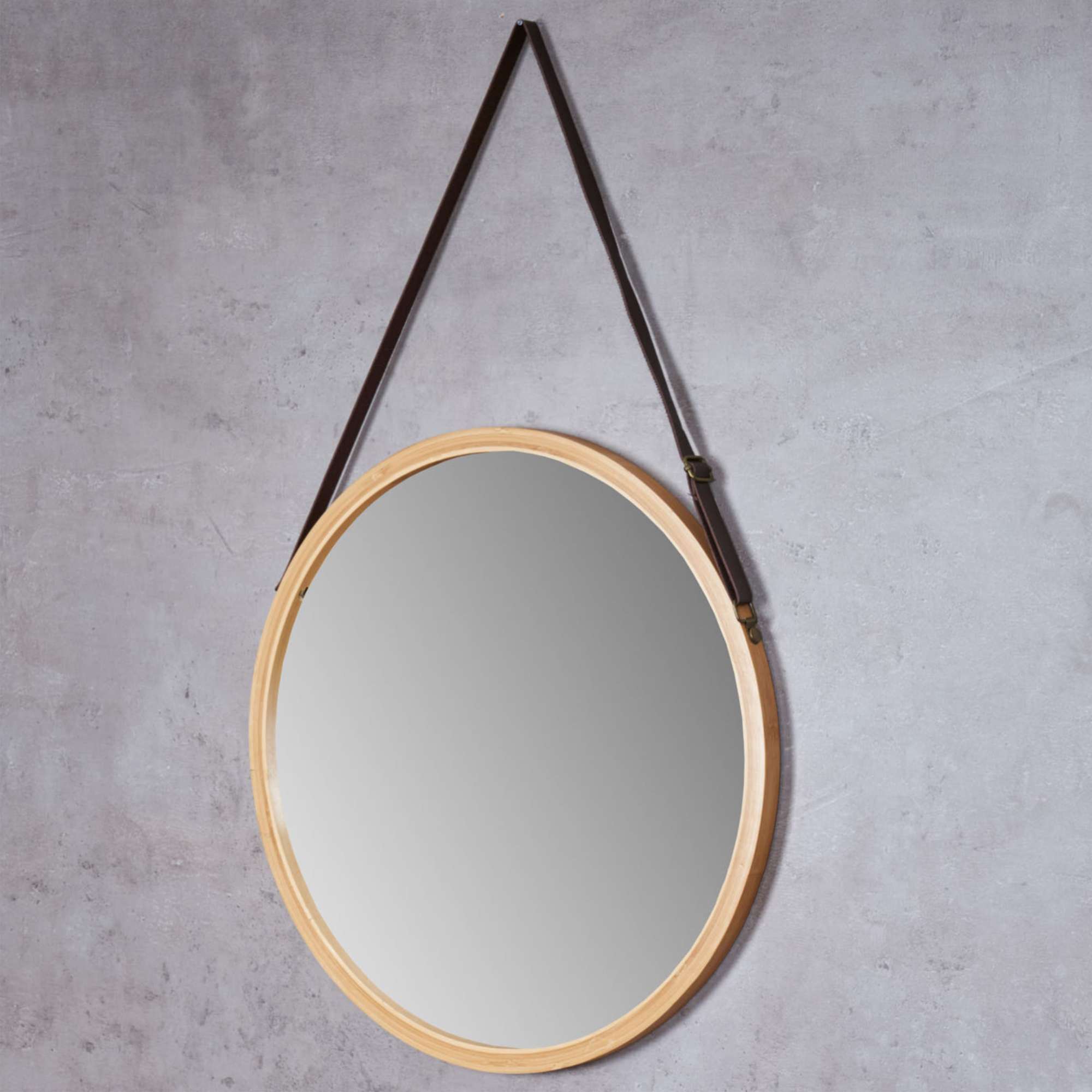 Зеркало подвесное CAMELLIA, бамбук