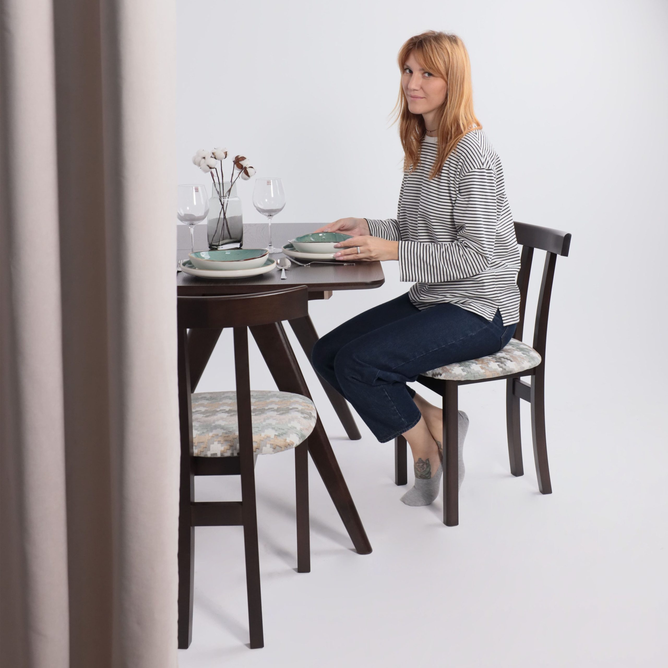 Стол АВЕНЮ-М 1200(1600)*800, Темный дуб/Темный дуб