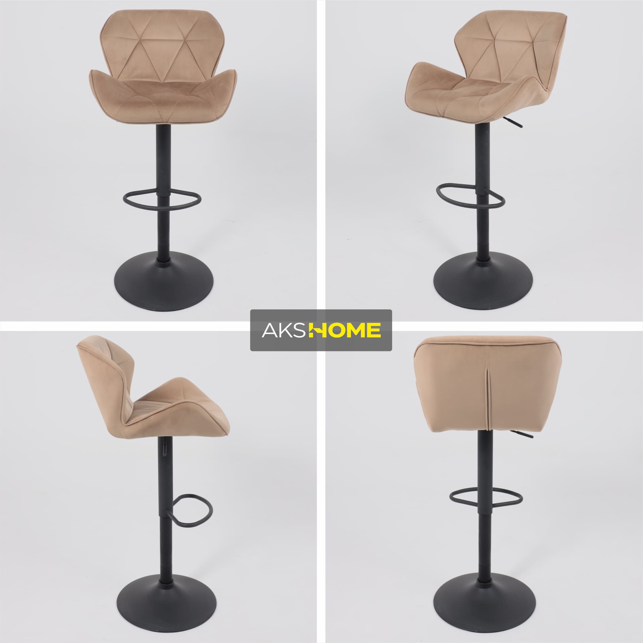 Кресло BERLIN, капучино велюр HCJ-11/черный