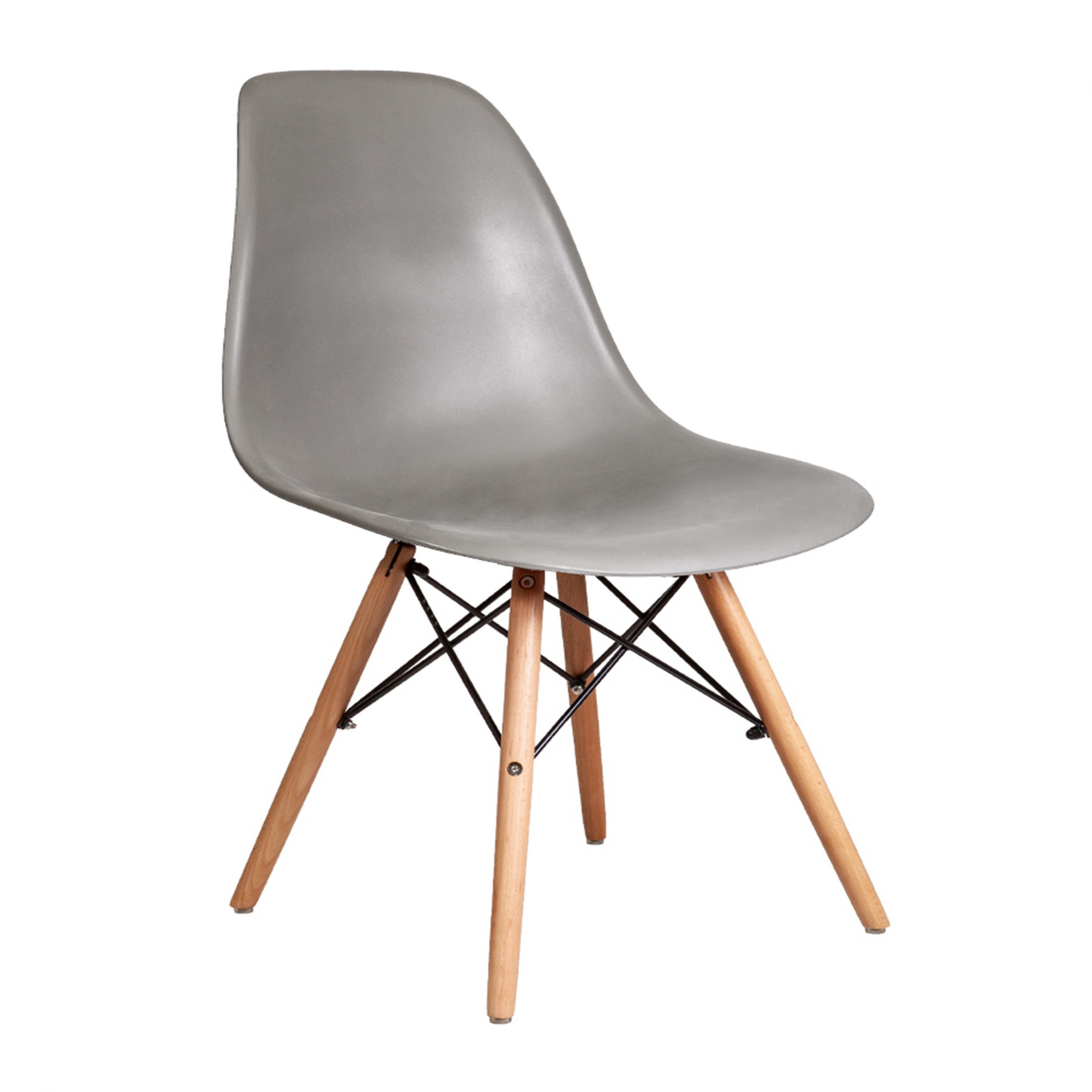 Стул KORD PP, серый пластик/дерево