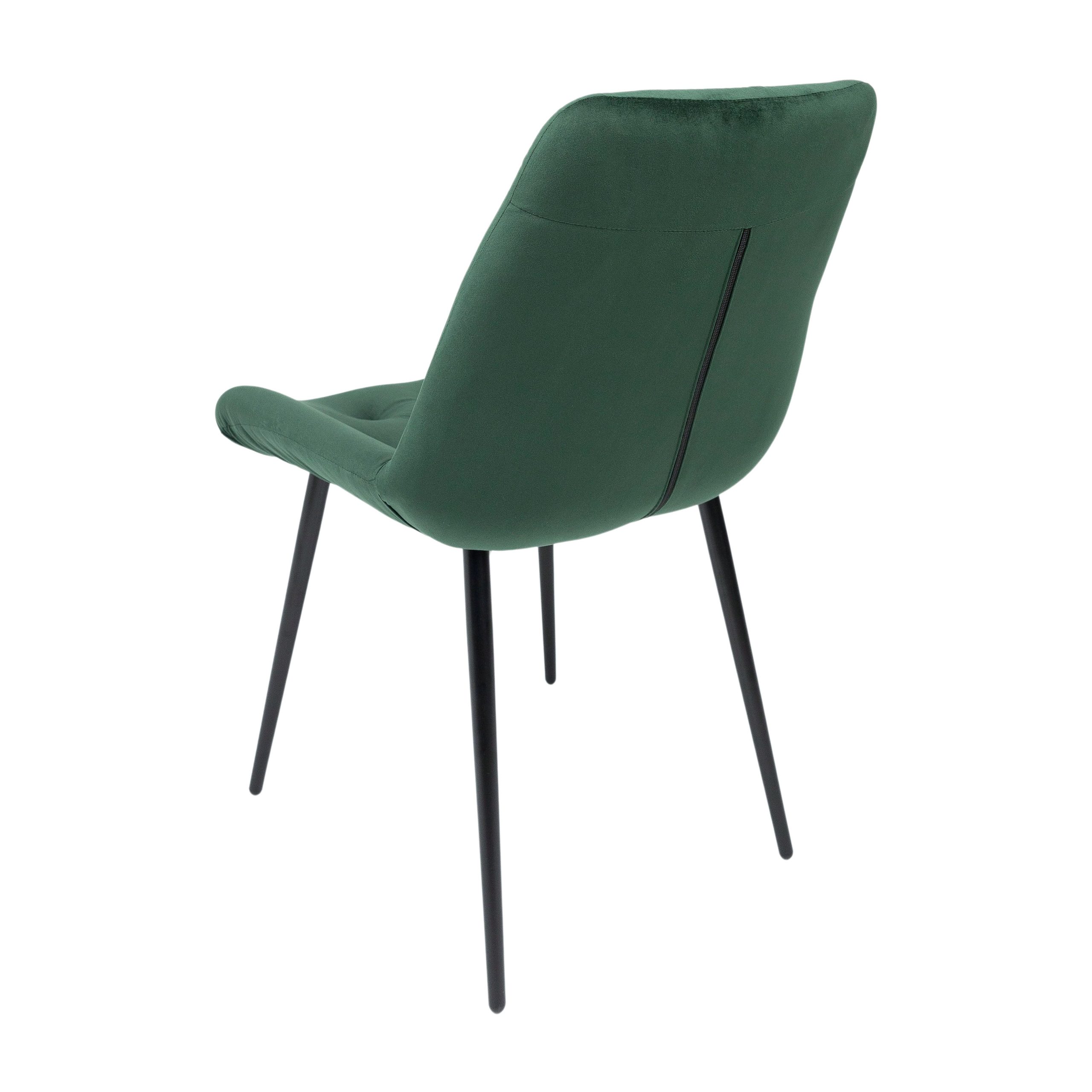 Стул AV 435, зеленый бархат Confetti deep forest/черный