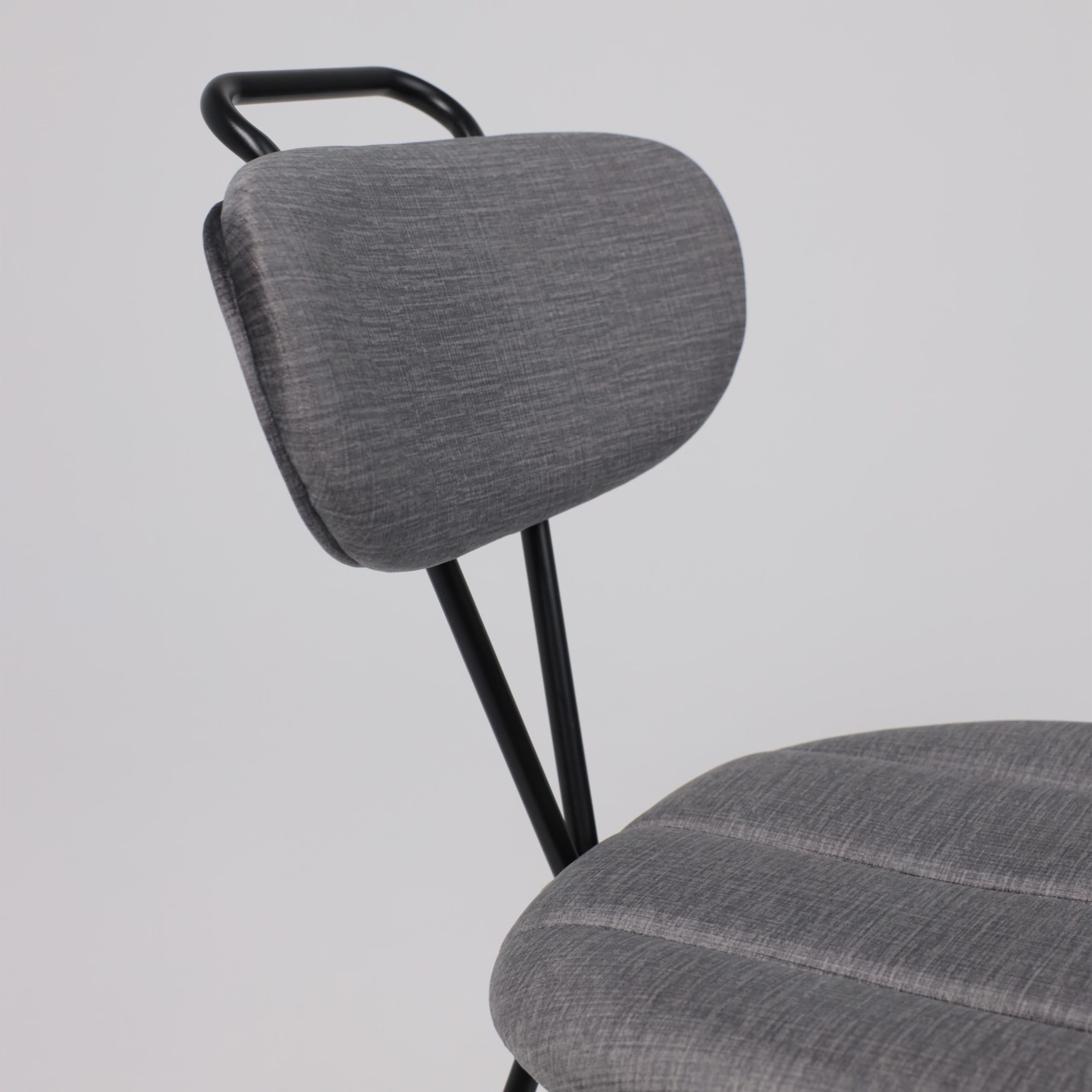 Стул TORI, серый велюр VOSS 15/черный