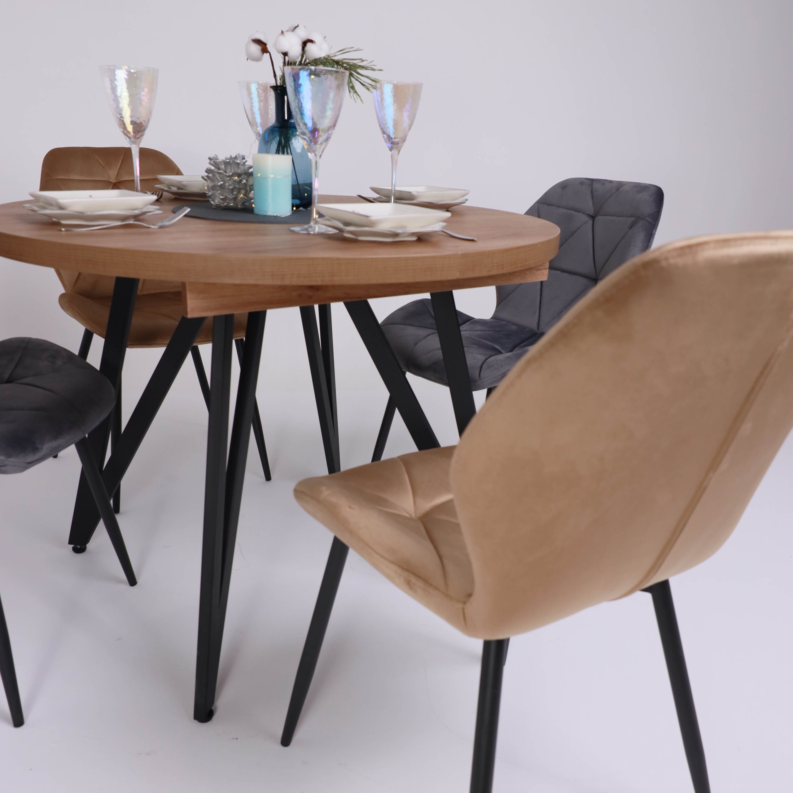 Стул CONGO NEW, капучино велюр G062-11/черный