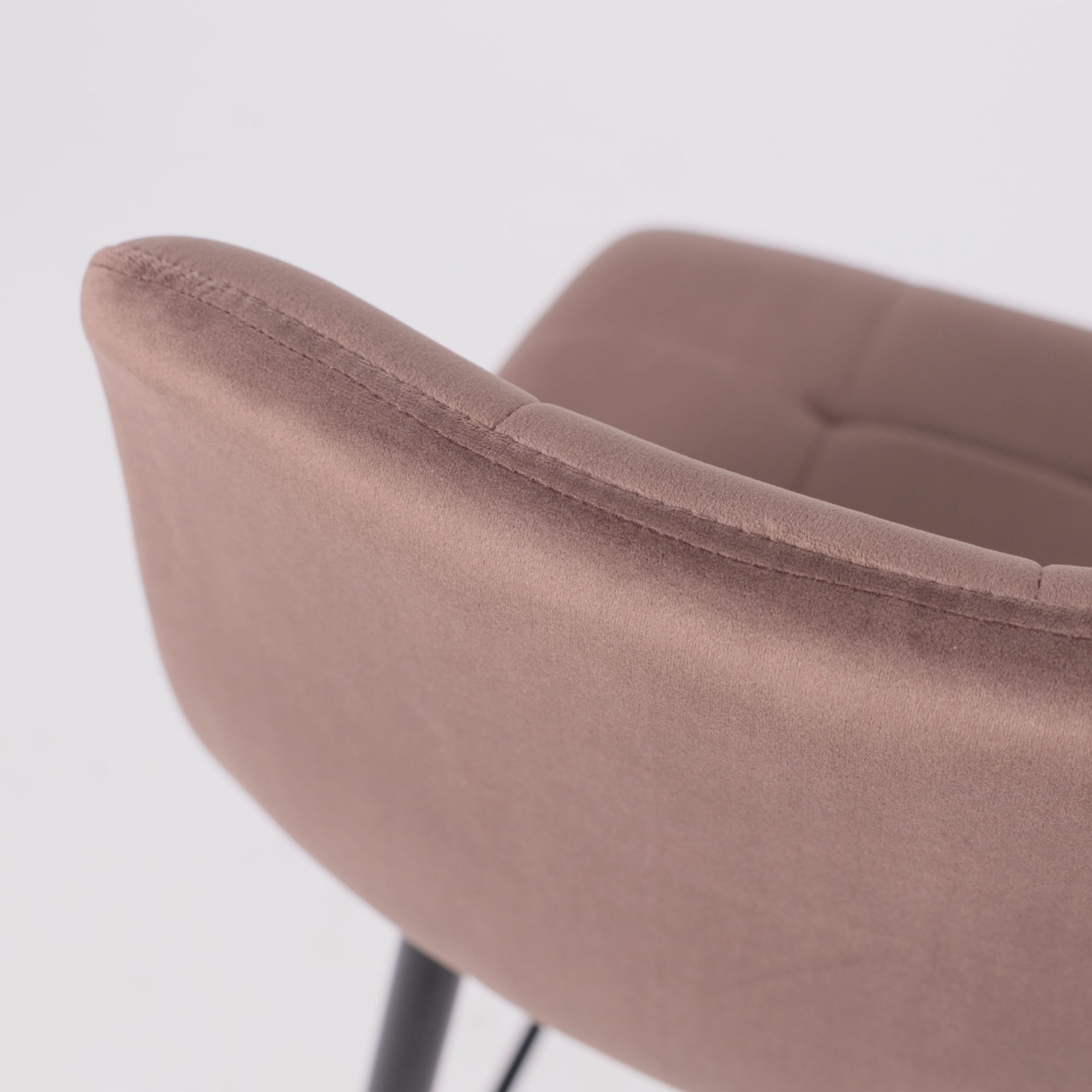 Стул STELLA, барный, коричневый велюр HLR49/черный