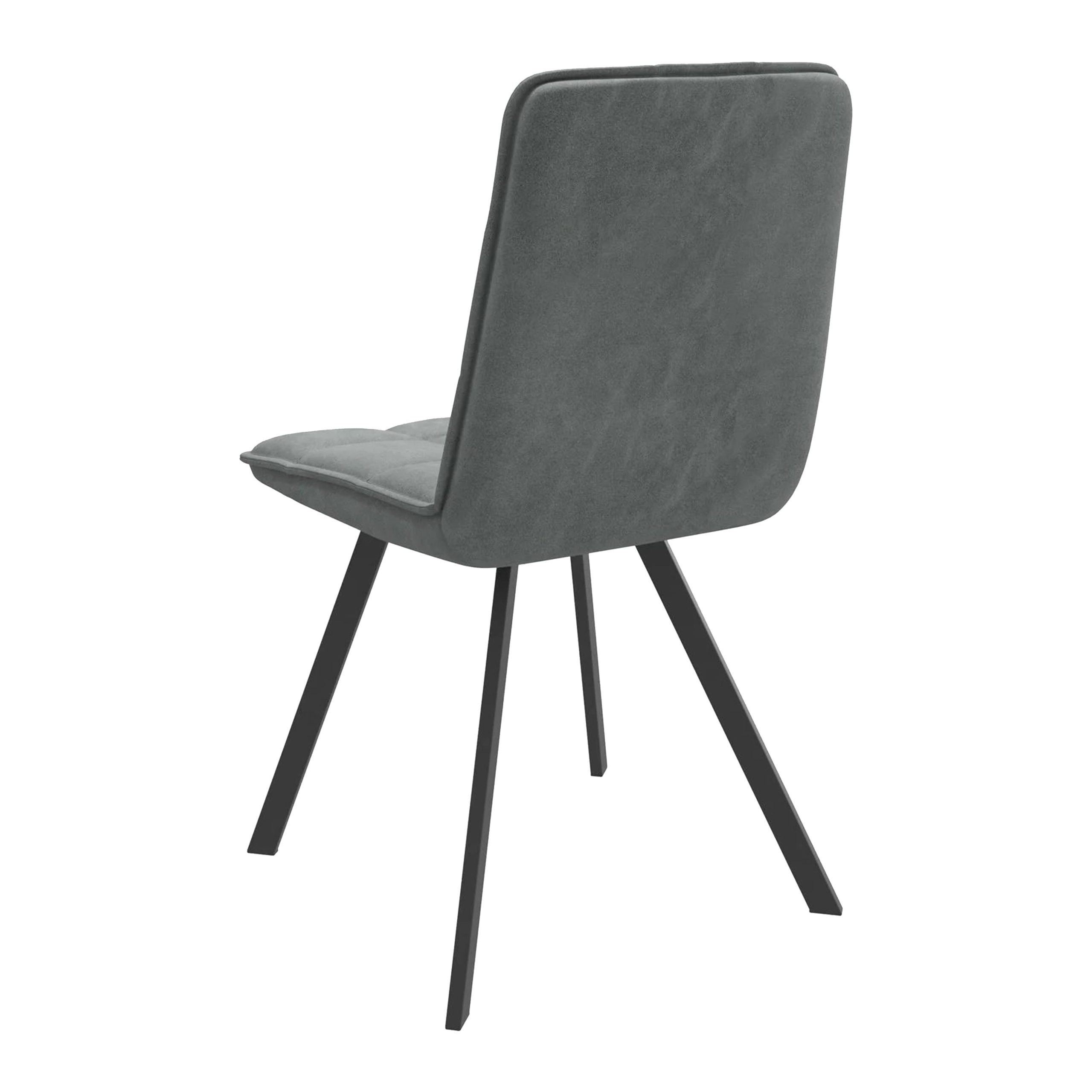 Стул ROM D-R 360, k10 Антрацит замша LUX/черный