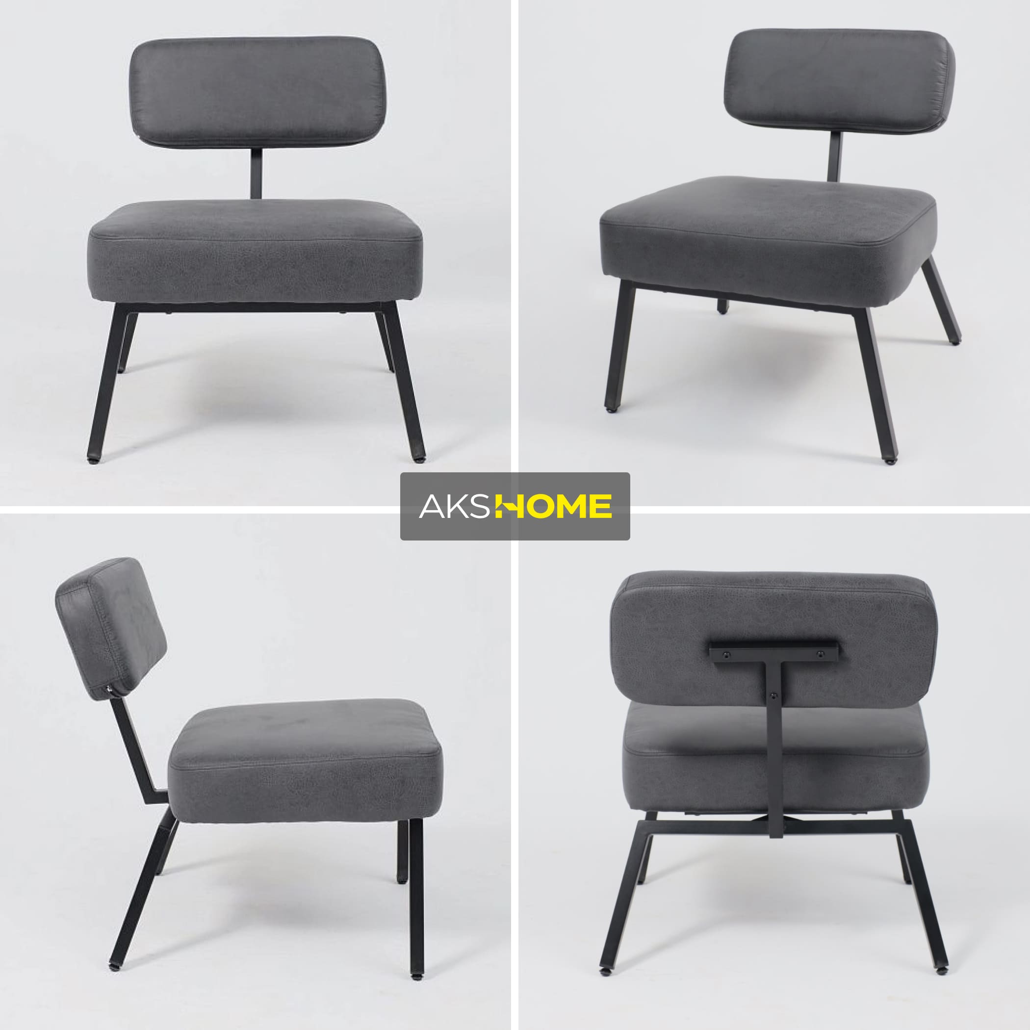 Кресло ASPEN, экокожа винтажный черный WATUSI 16/черный