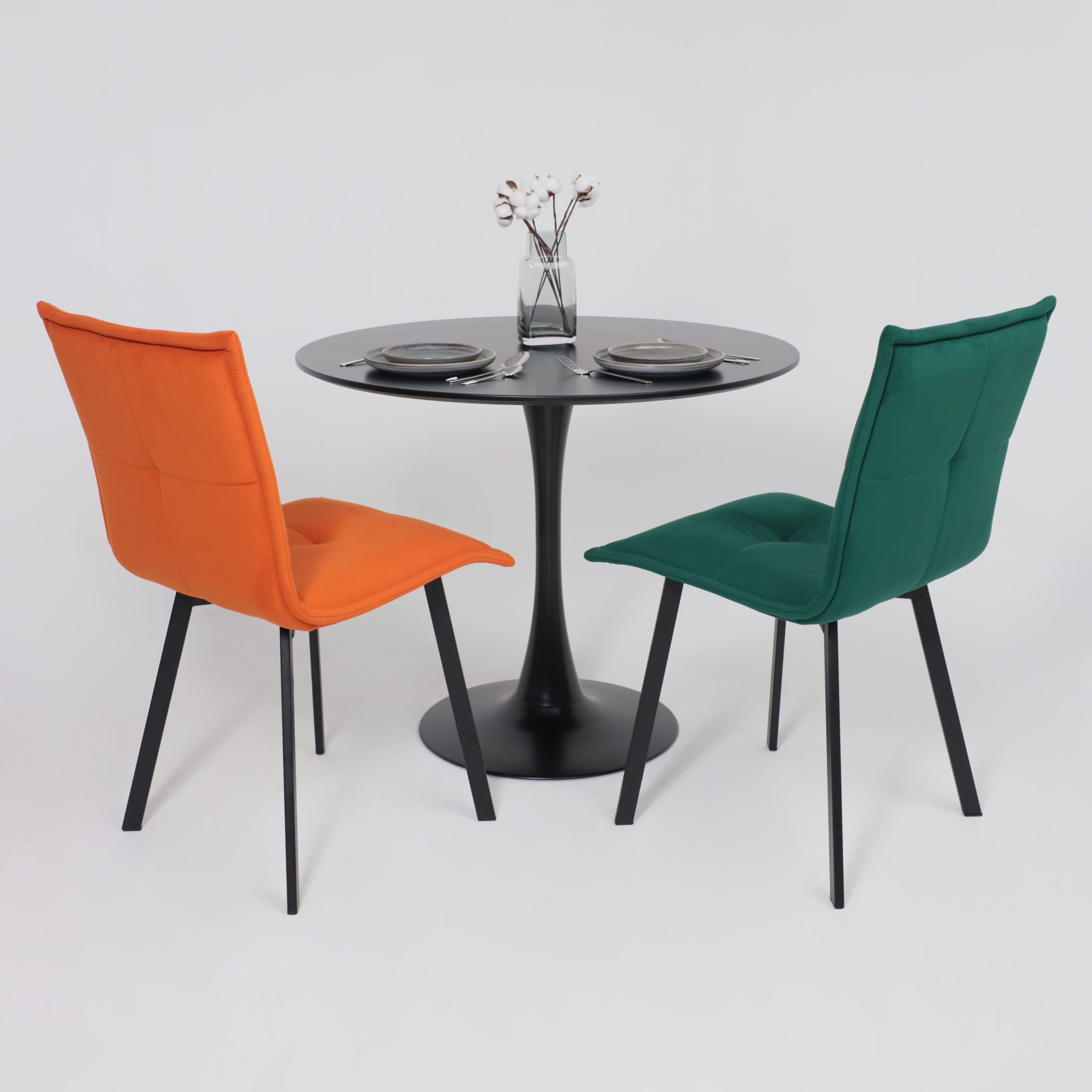 Кресло РУБИК U, Velutto 27 терракотовый велюр/черный