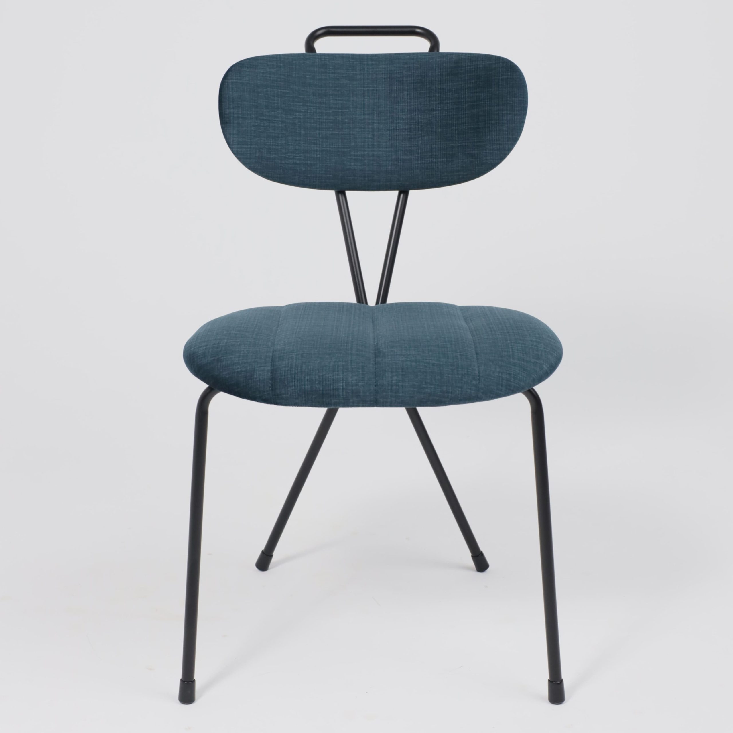 Стул TORI, темно-бирюзовый велюр VOSS 86/черный