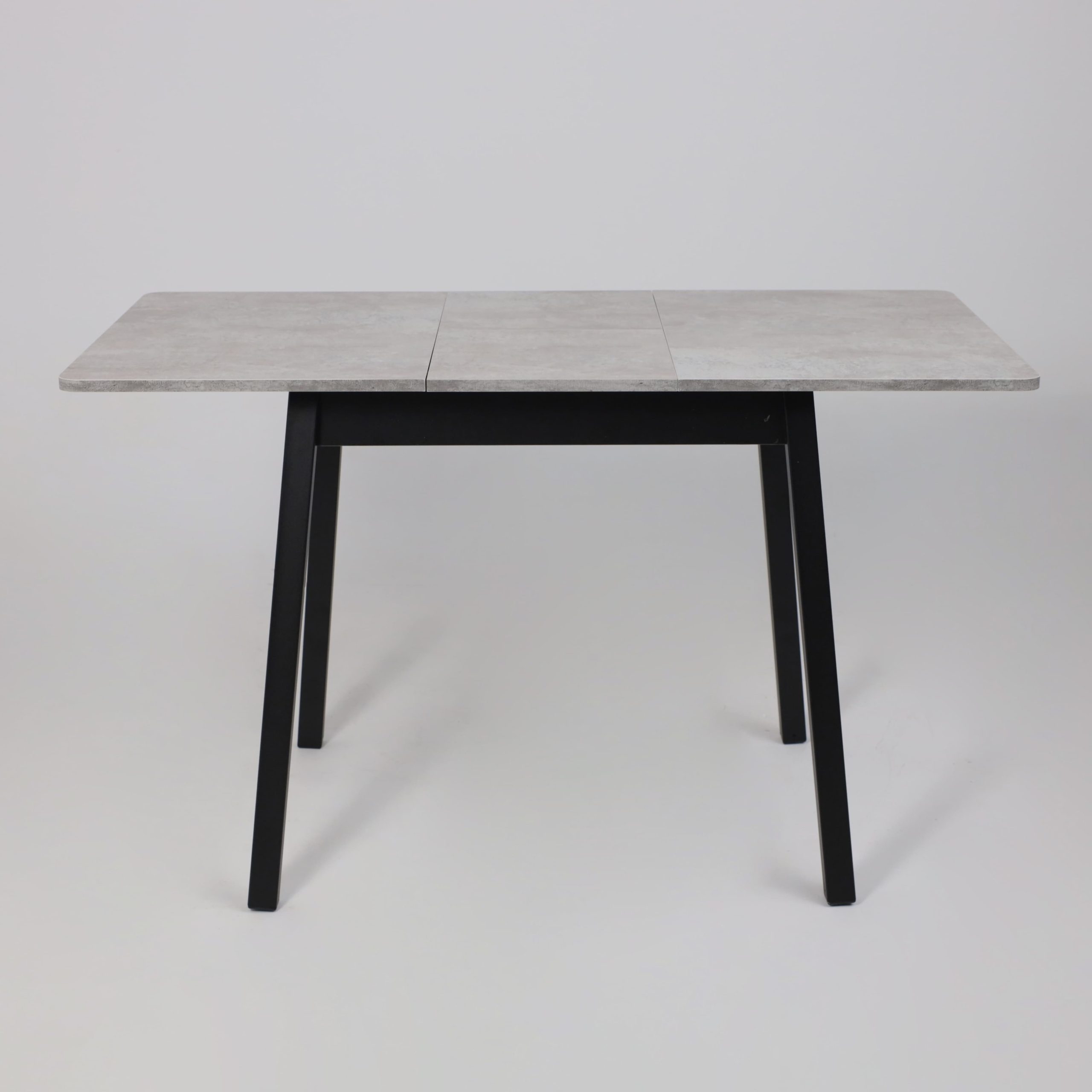 Стол TIRK RADIAL-94, раздвижной 94(126)х64, Серый сланец/Чёрный