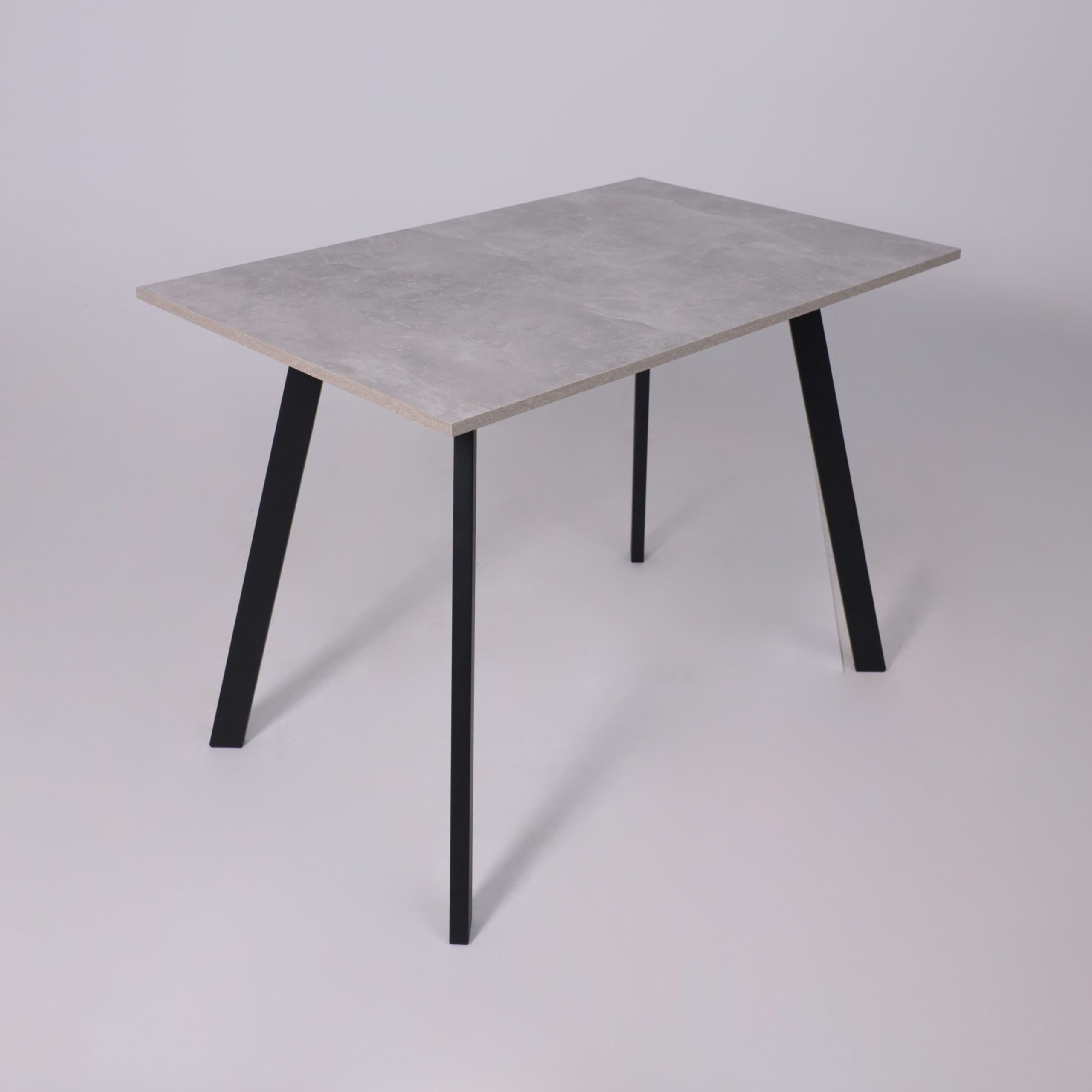 Стол SOLO 102*67, Бетон/черный