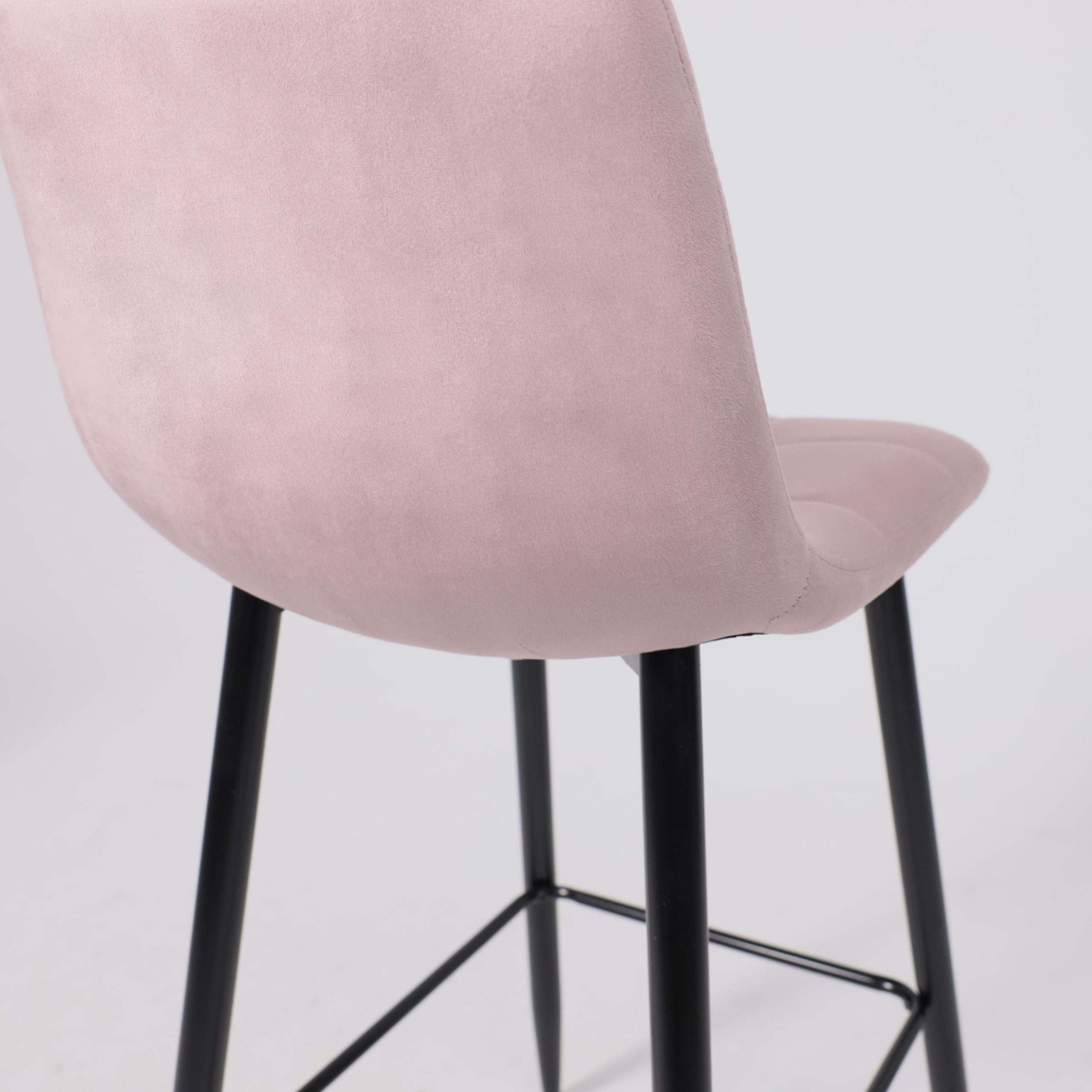 Стул STELLA, барный, пыльная роза велюр HLR25/черный