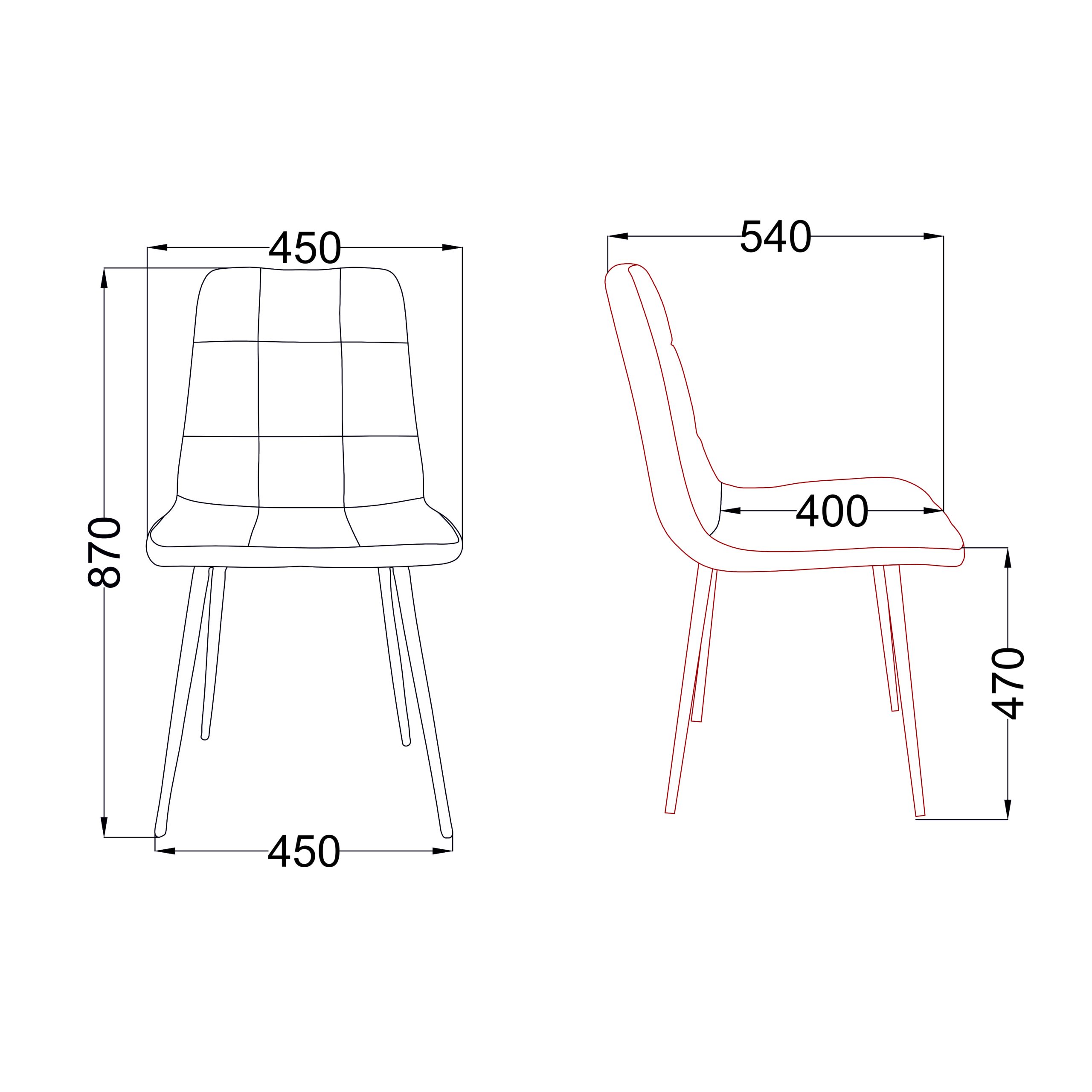 Стул AV 406-N, темно-бирюзовый бархат H-56/черный