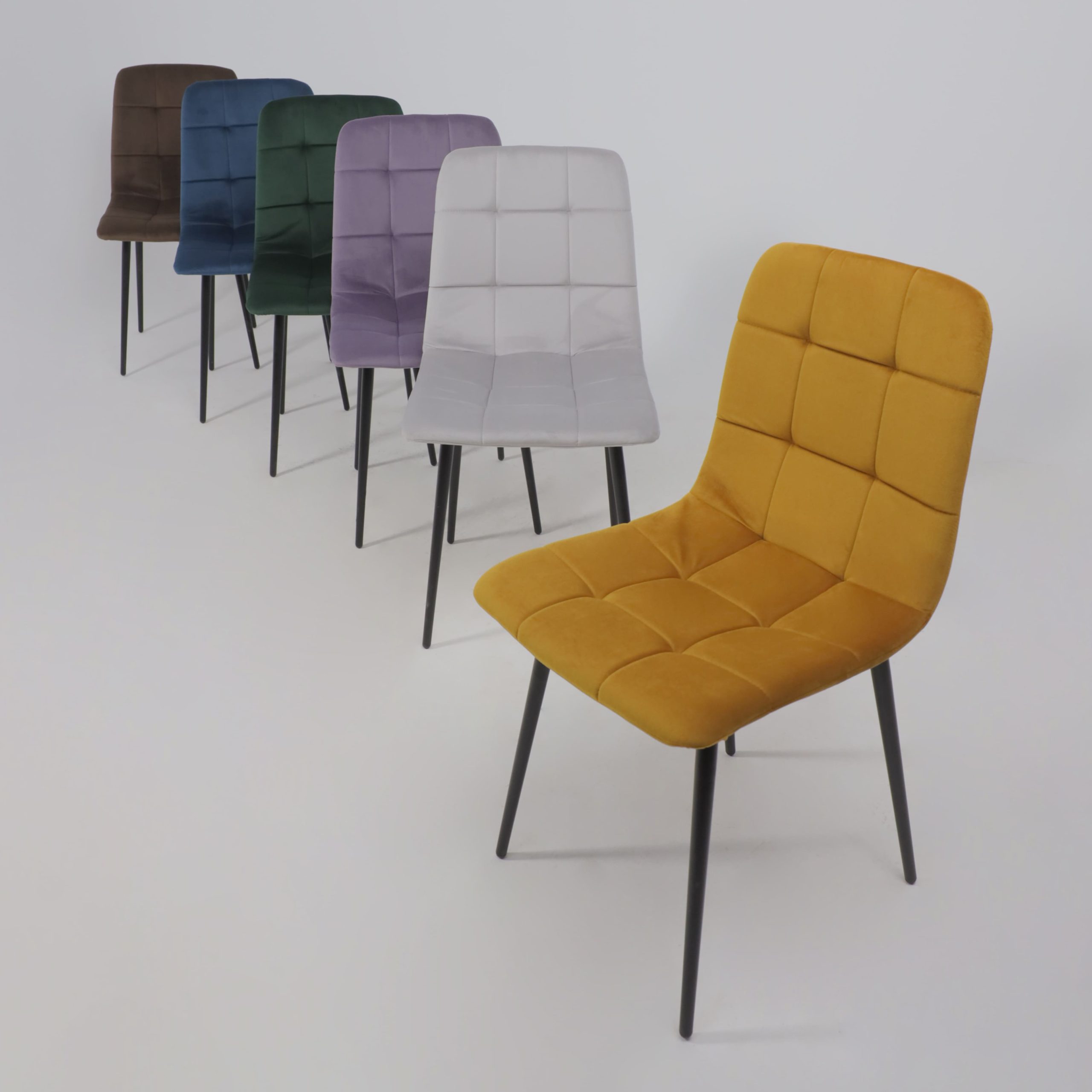 Стул AV 406-N, сливовый бархат Confetti plum/черный