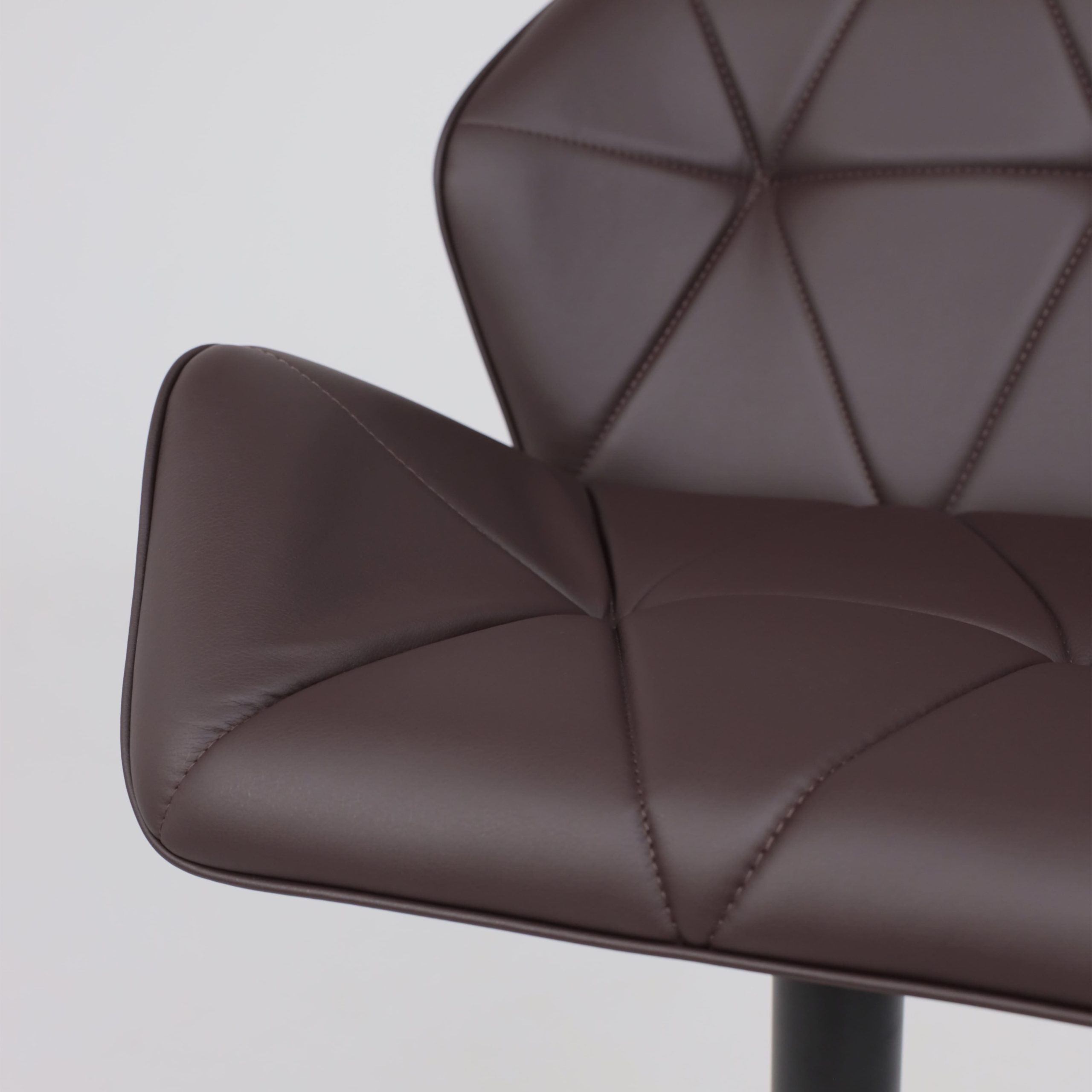 Кресло барное BERLIN GB, Pegaso шоколад экокожа/черный