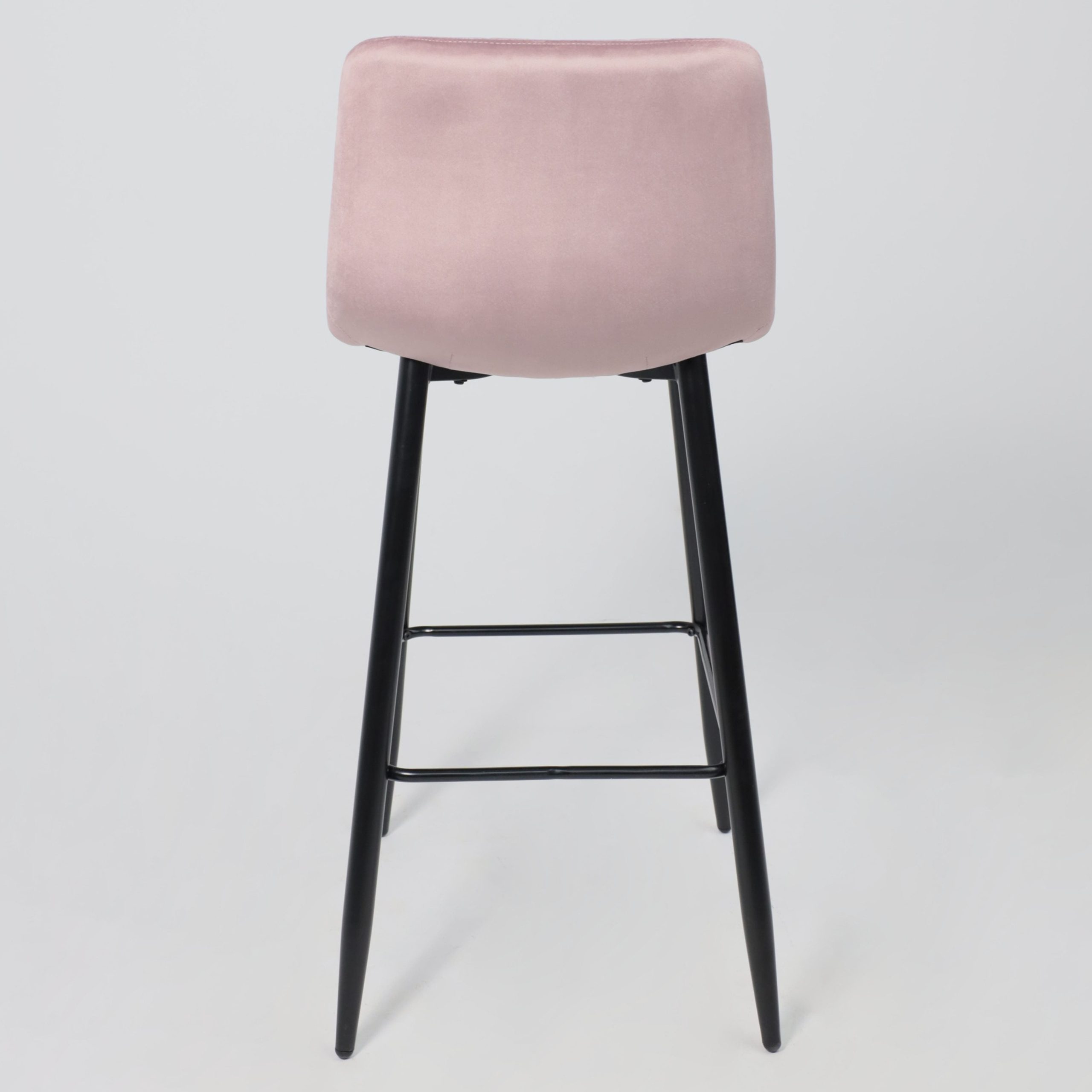 Стул STELLA, барный, пыльная роза велюр HLR25/черный