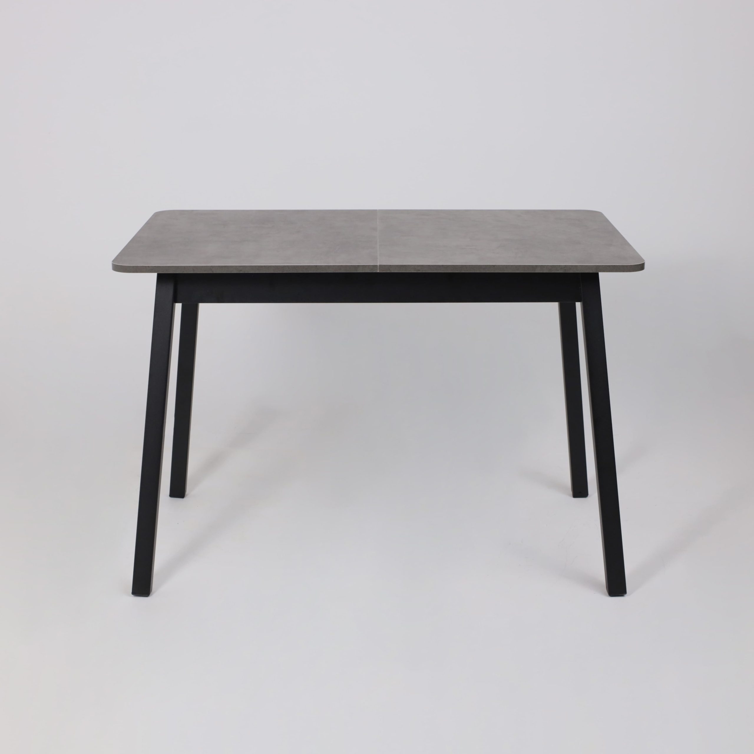 Стол TIRK RADIAL-110, раздвижной 110(142)х70, Дымчатая керамика/Чёрный