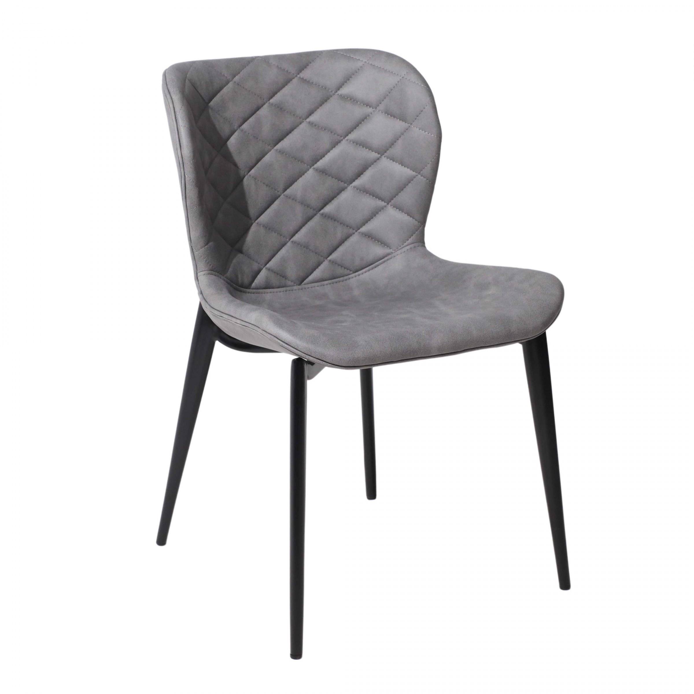 Стул AV 470, темно-серая замша Kiprus 10/черный