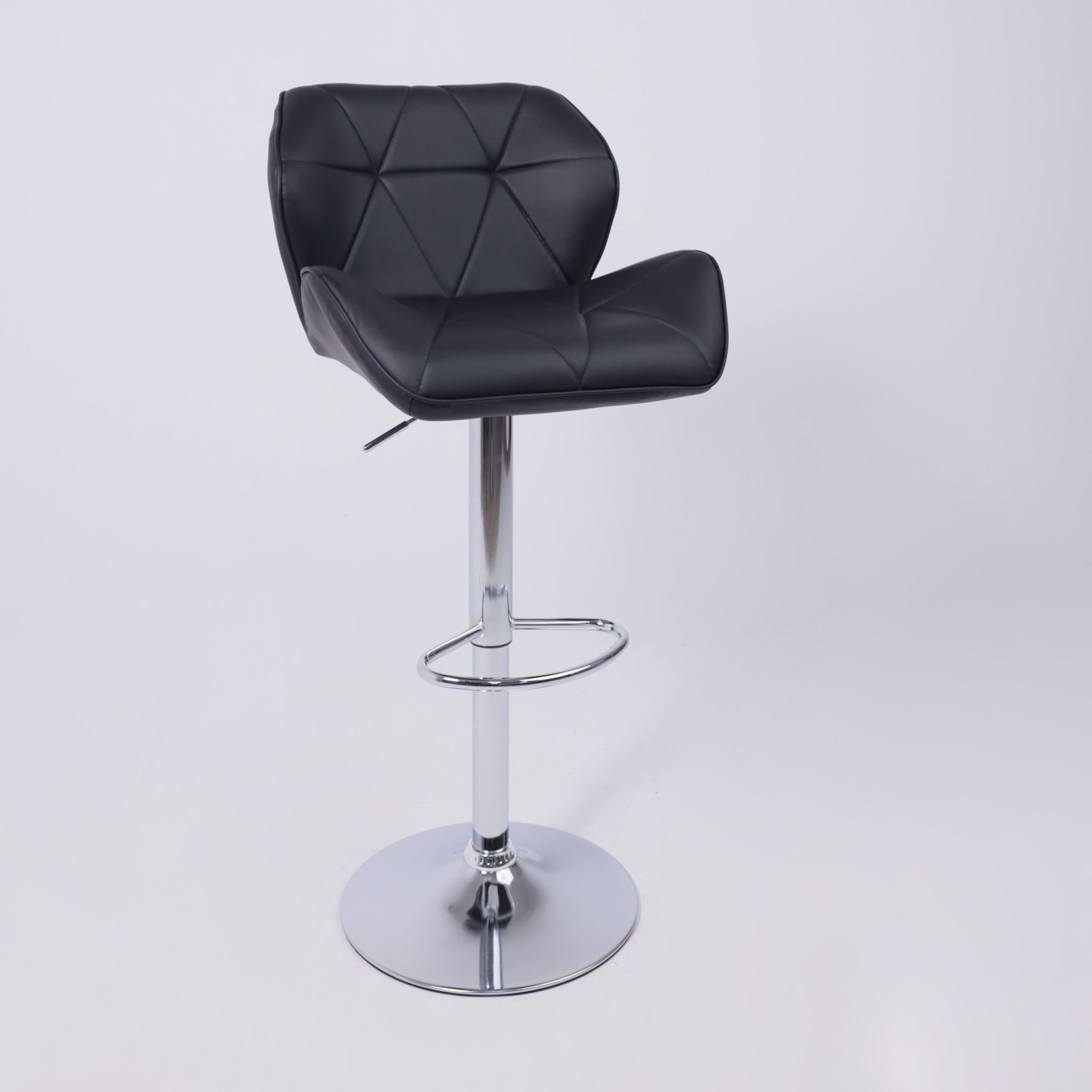 Кресло BERLIN, экокожа, черный/хром