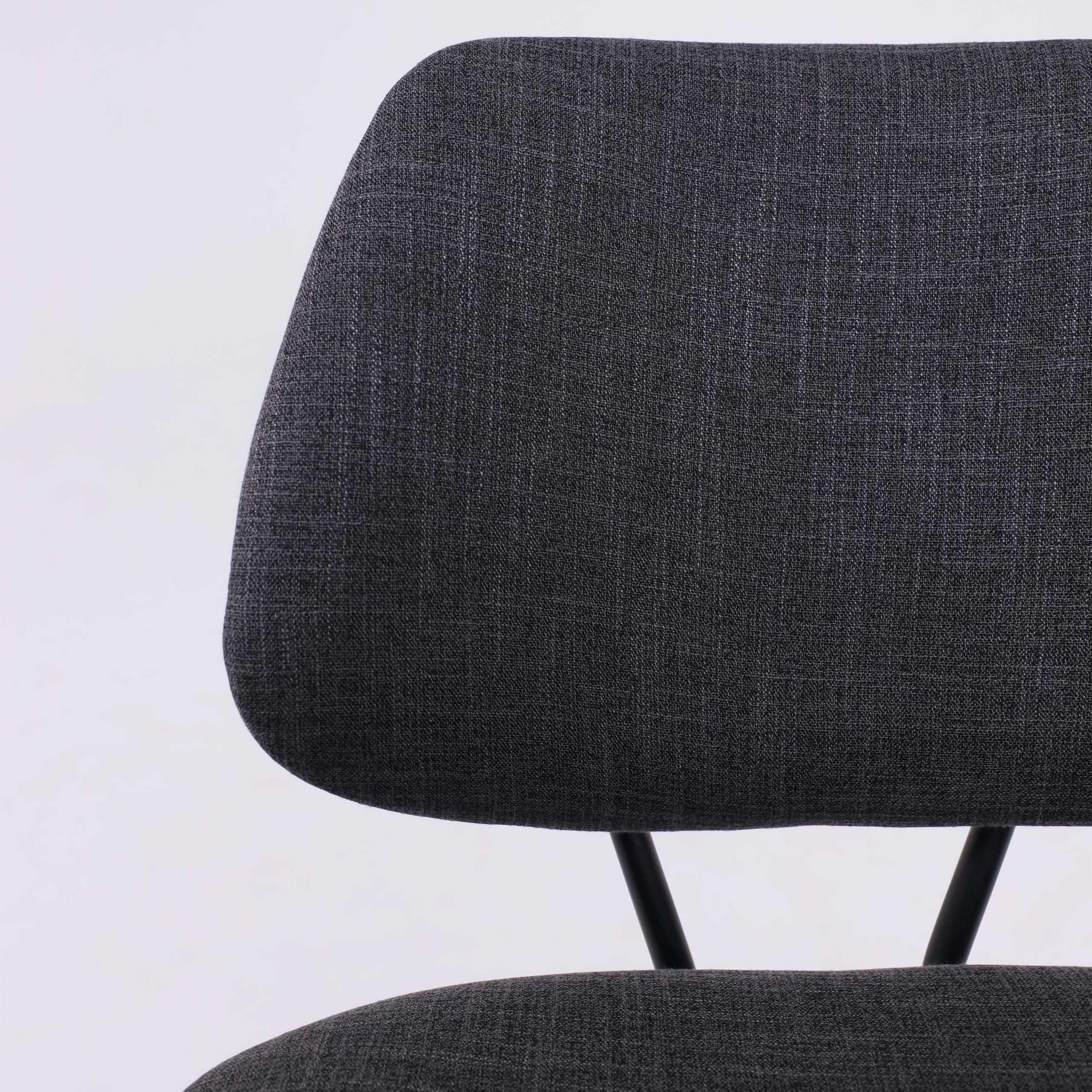 Стул DIXIE, темно-серая ткань/черный