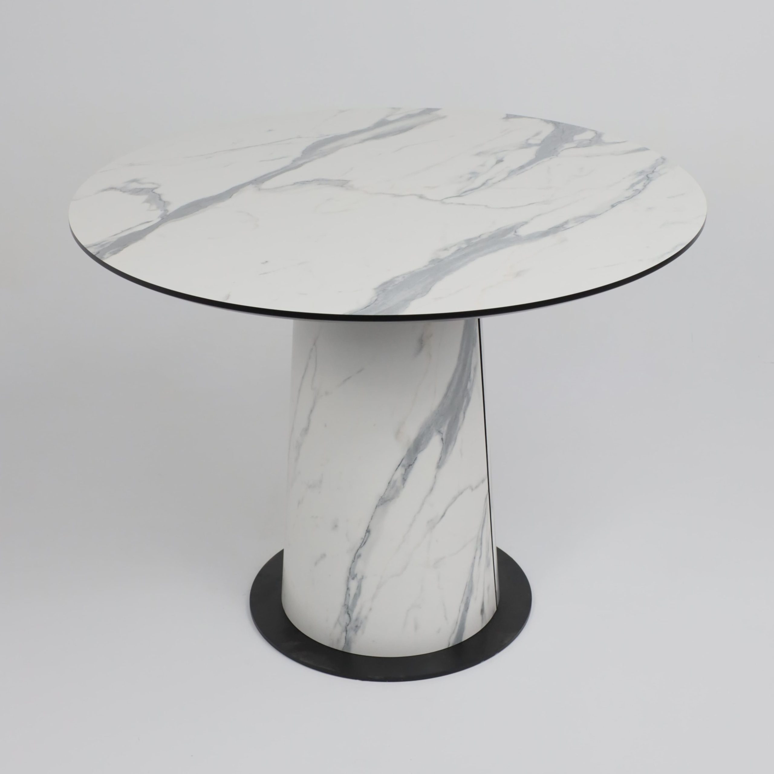 Стол AV 1317, HPL+МДФ, нераздвижной 1000 Мрамор белый/черный