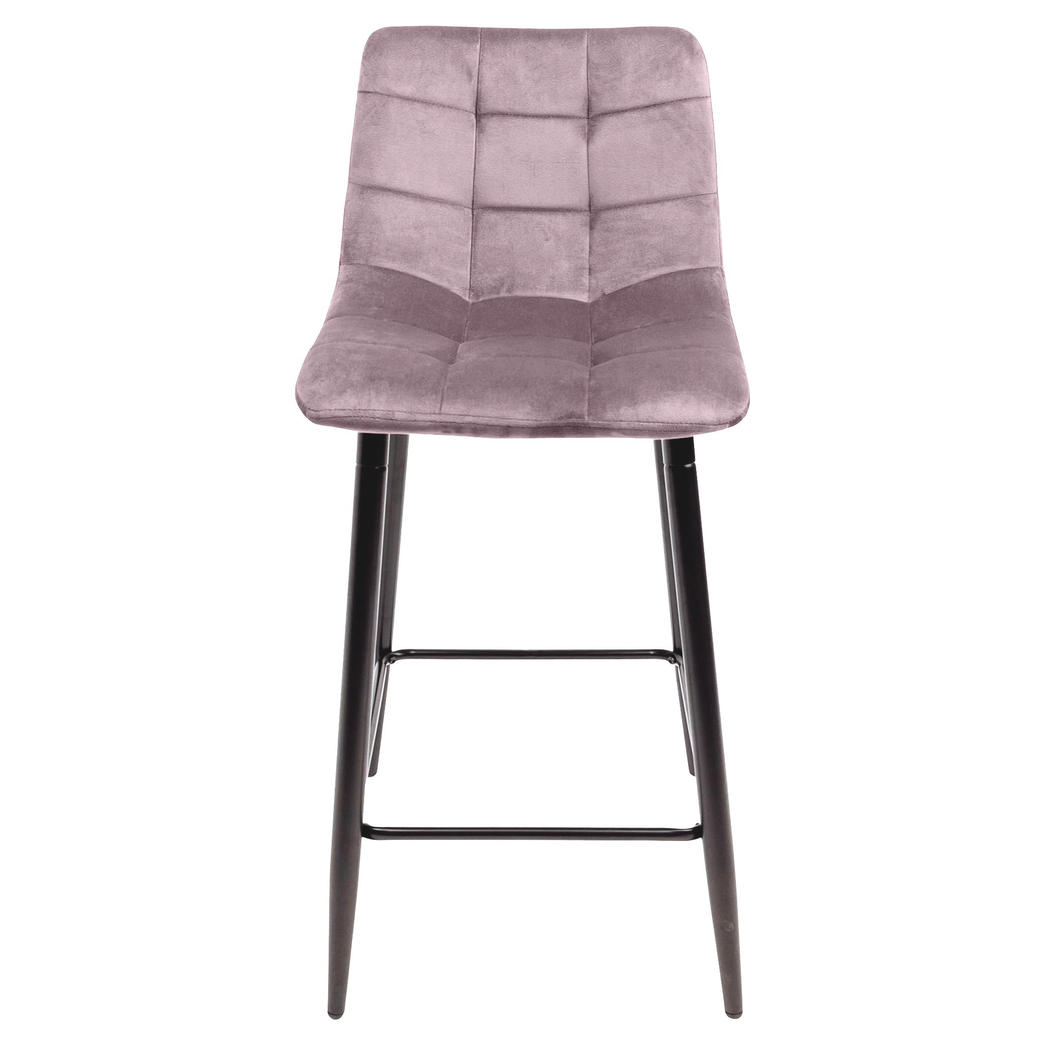 Стул барный MIA, пыльная роза велюр HLR25/черный
