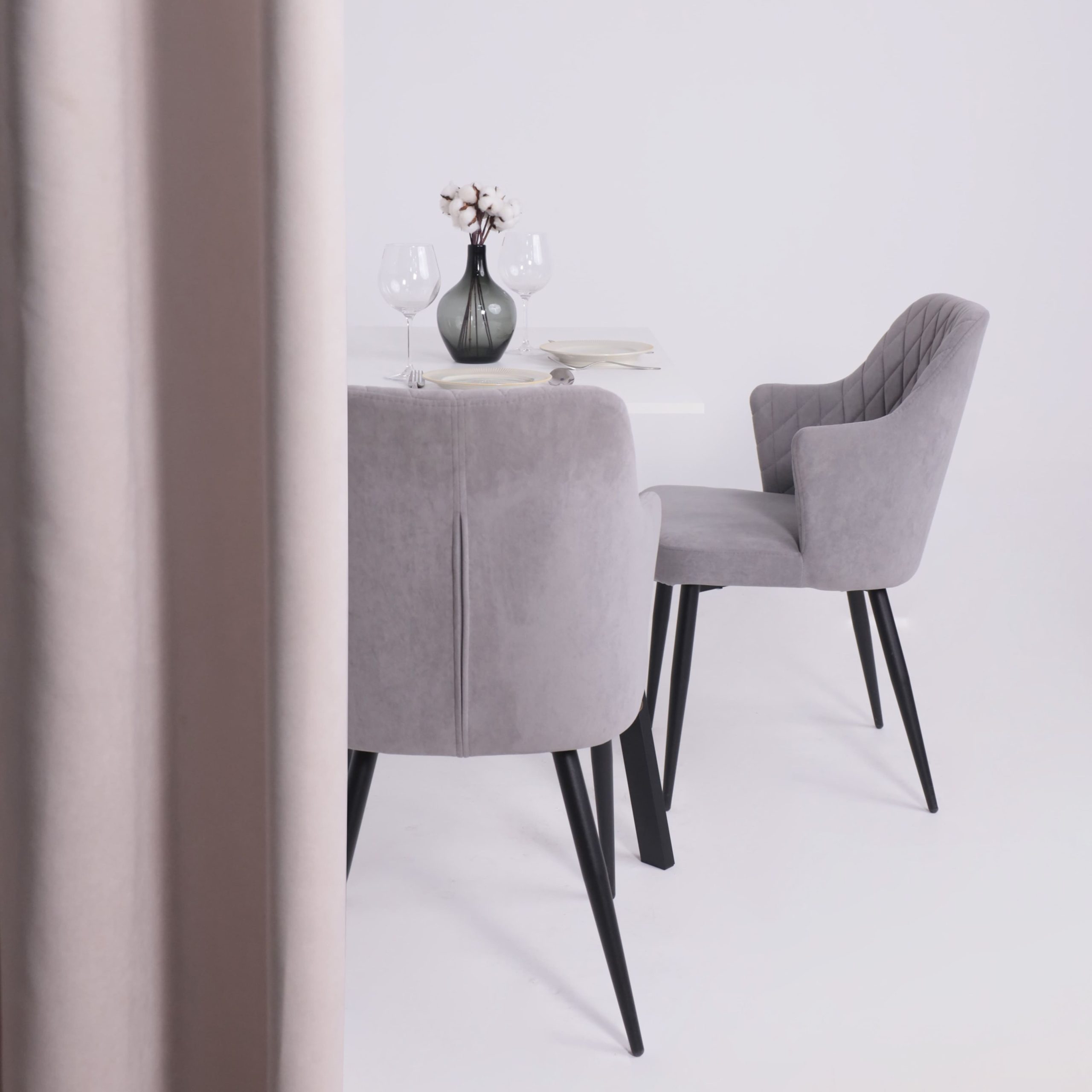 Стол SOLO 102*67, Белый структурный/черный