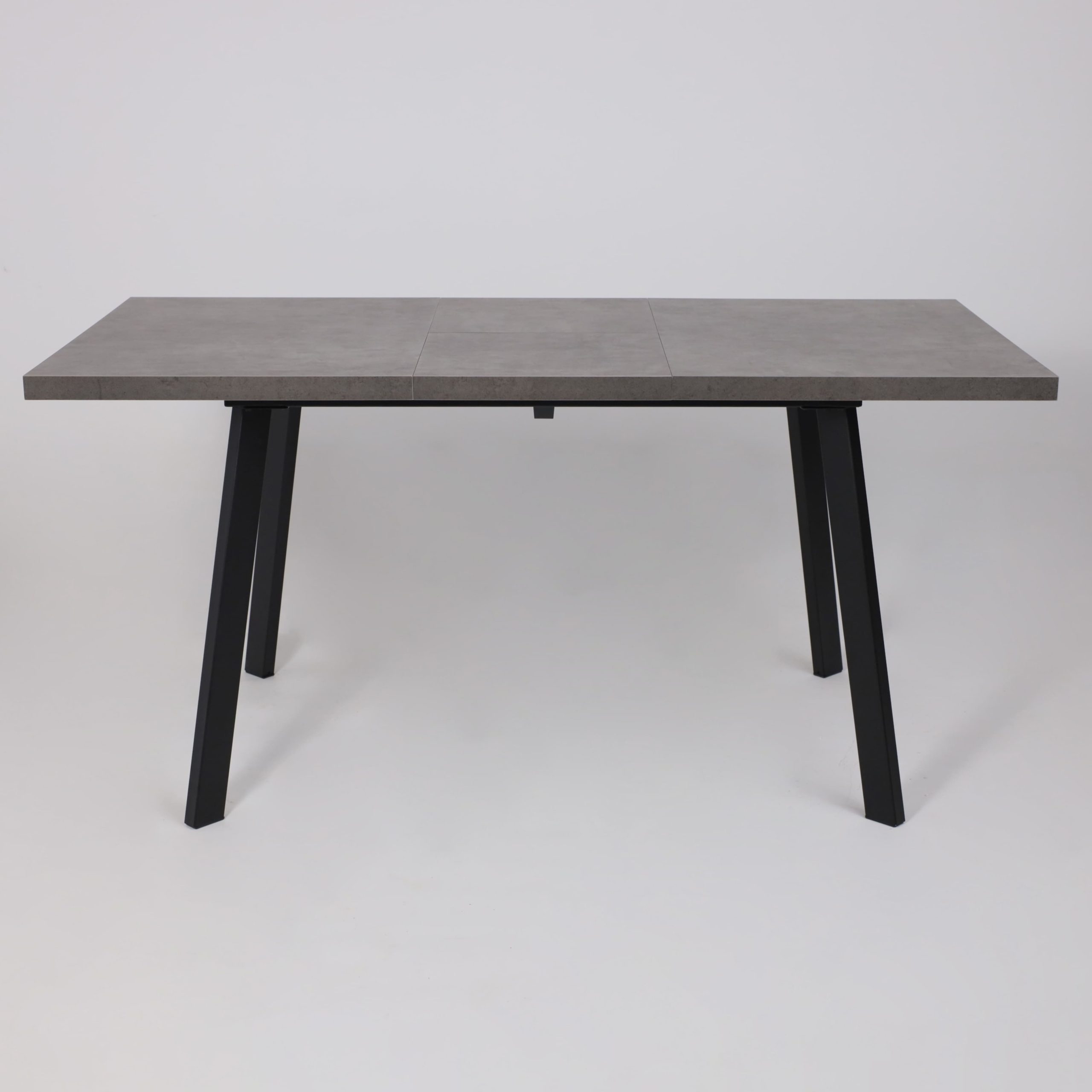 Стол BORG-120, раздвижной 120(160)х80, Дымчатая керамика/Чёрный