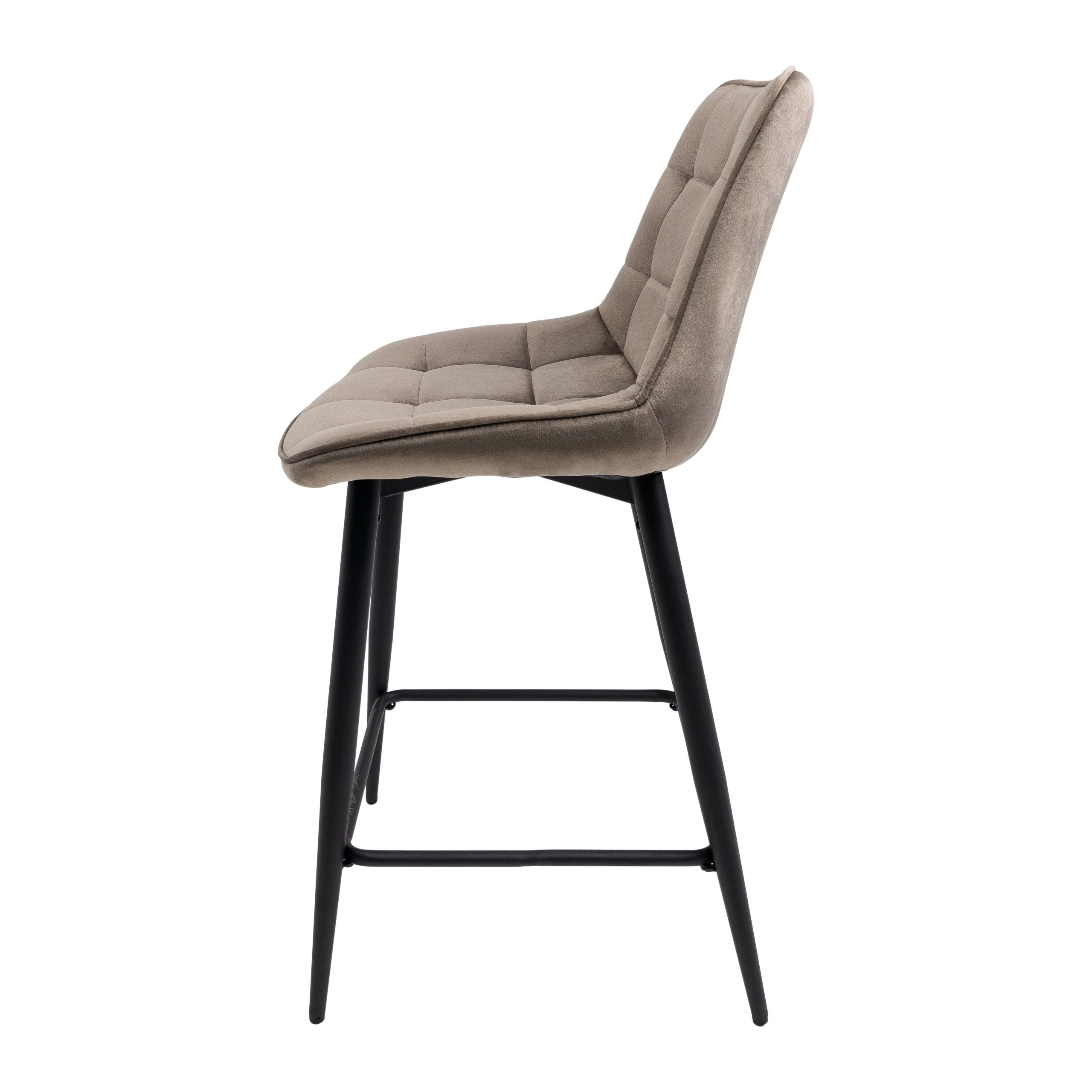 Стул LINX, полубарный, бежевый велюр G062-13/черный