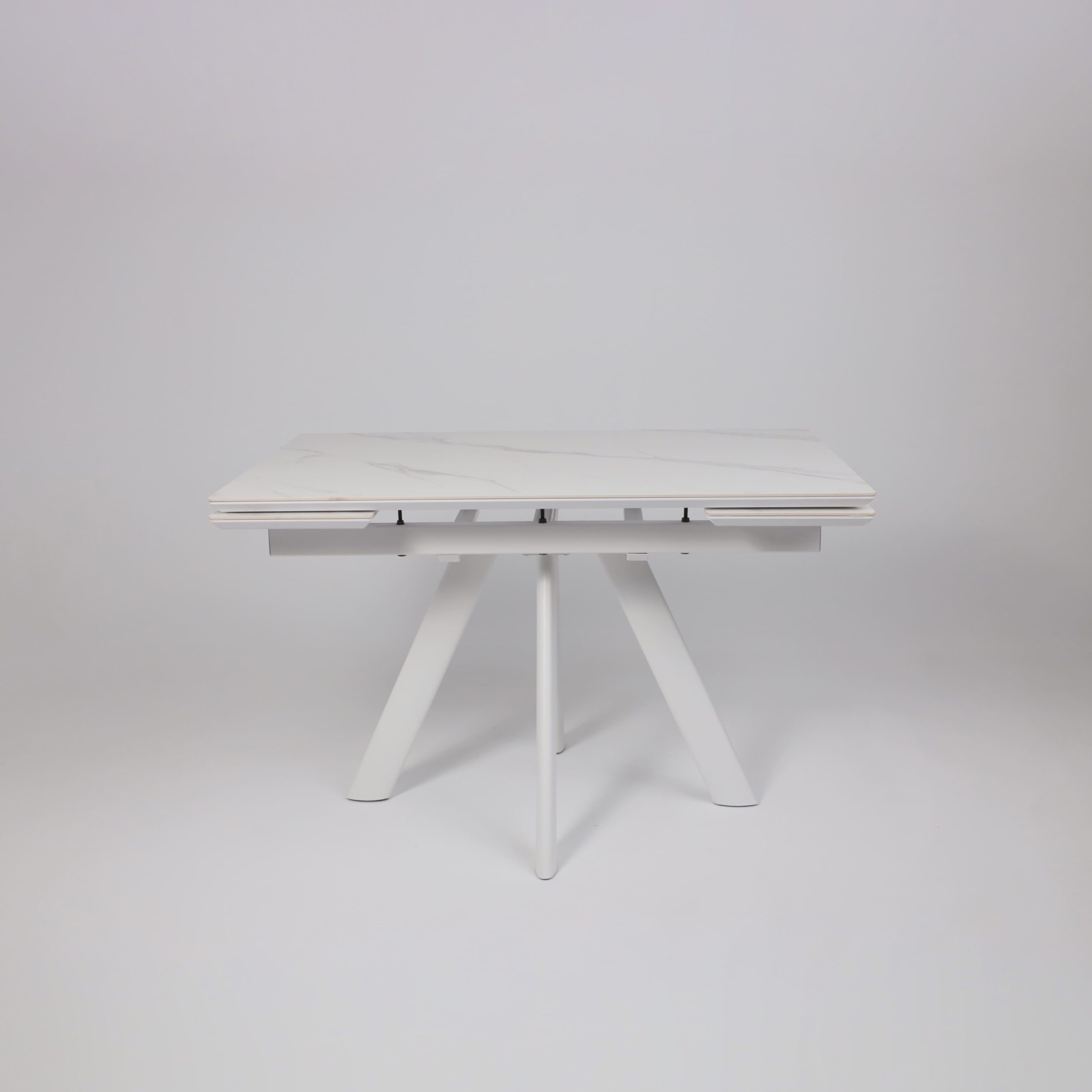 Стол JACK-120, раздвижной 120(30+30)х80, CALAKATTA ST CER/Белый