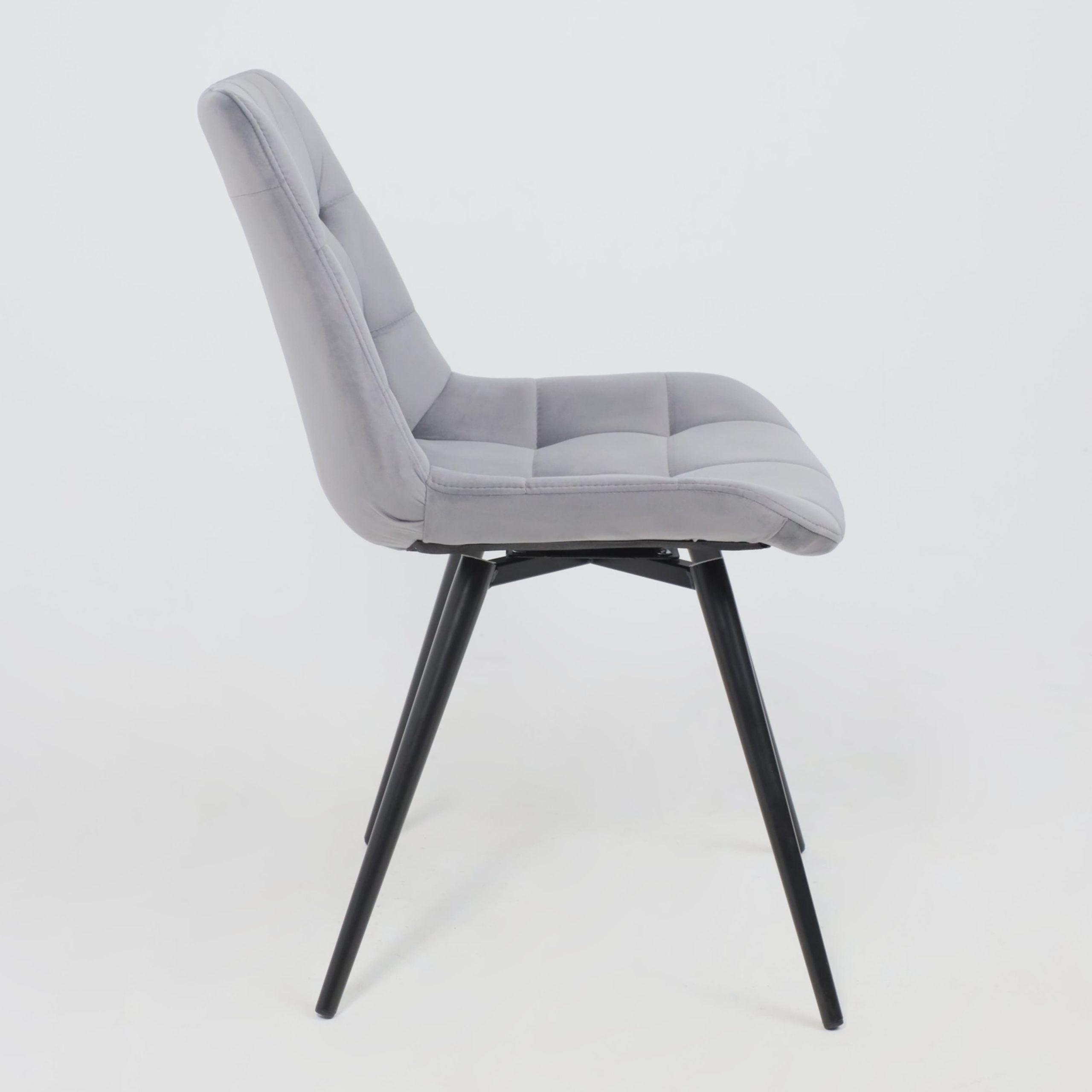 Стул AV 405, поворотный, темно-серый бархат H-15/черный