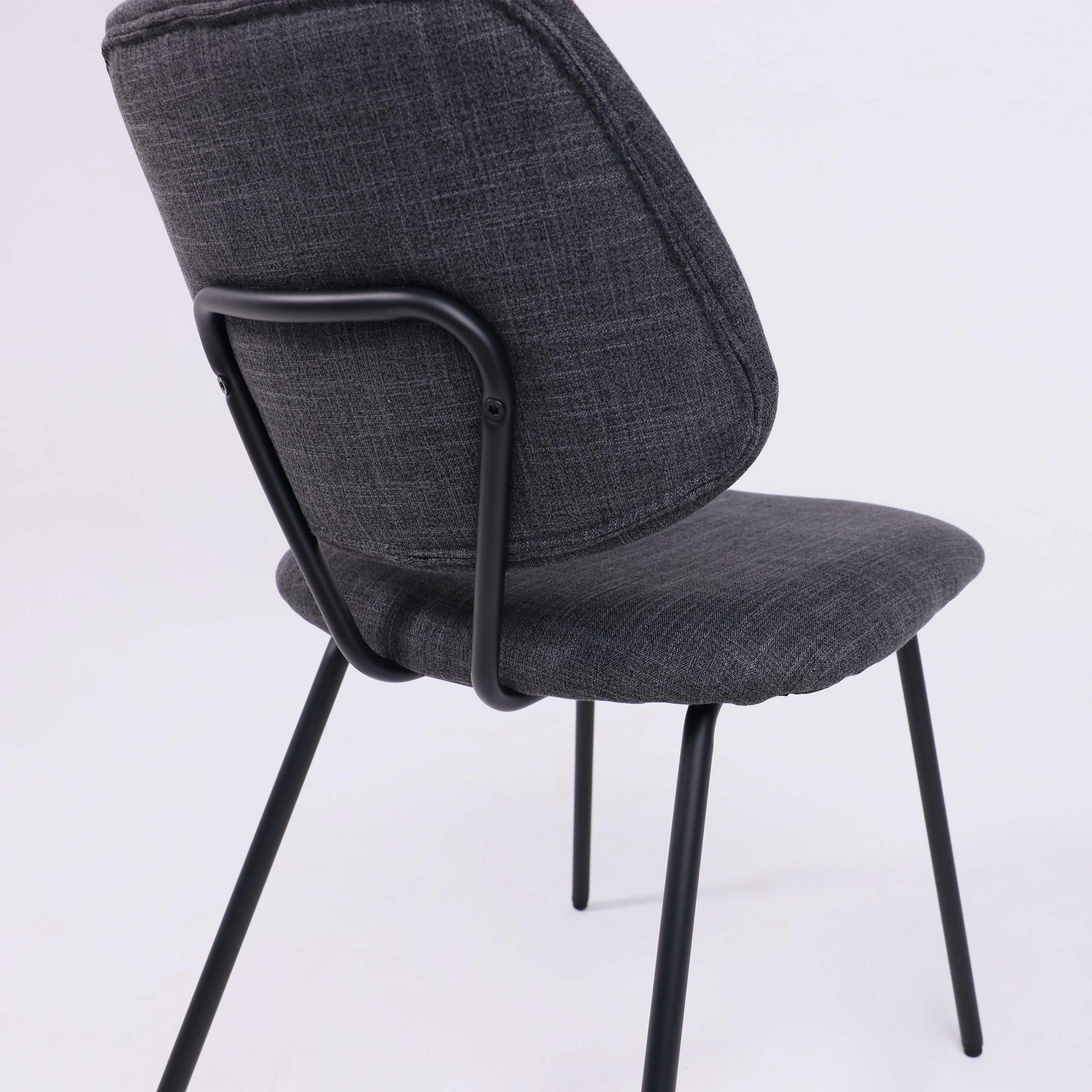 Стул DIXIE, темно-серая ткань/черный