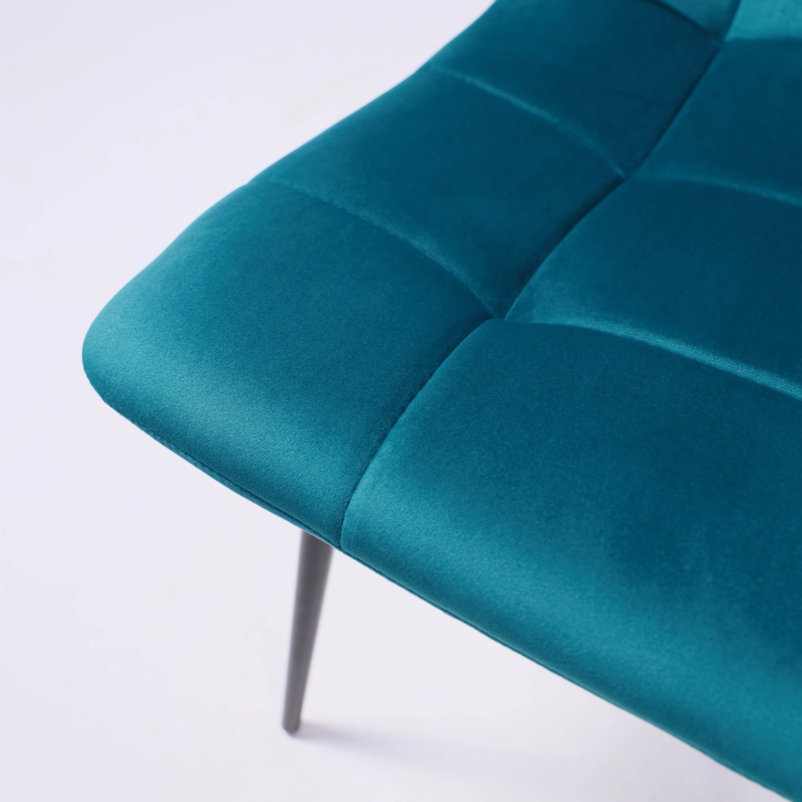 Стул AV 406-N, темно-бирюзовый бархат H-56/черный