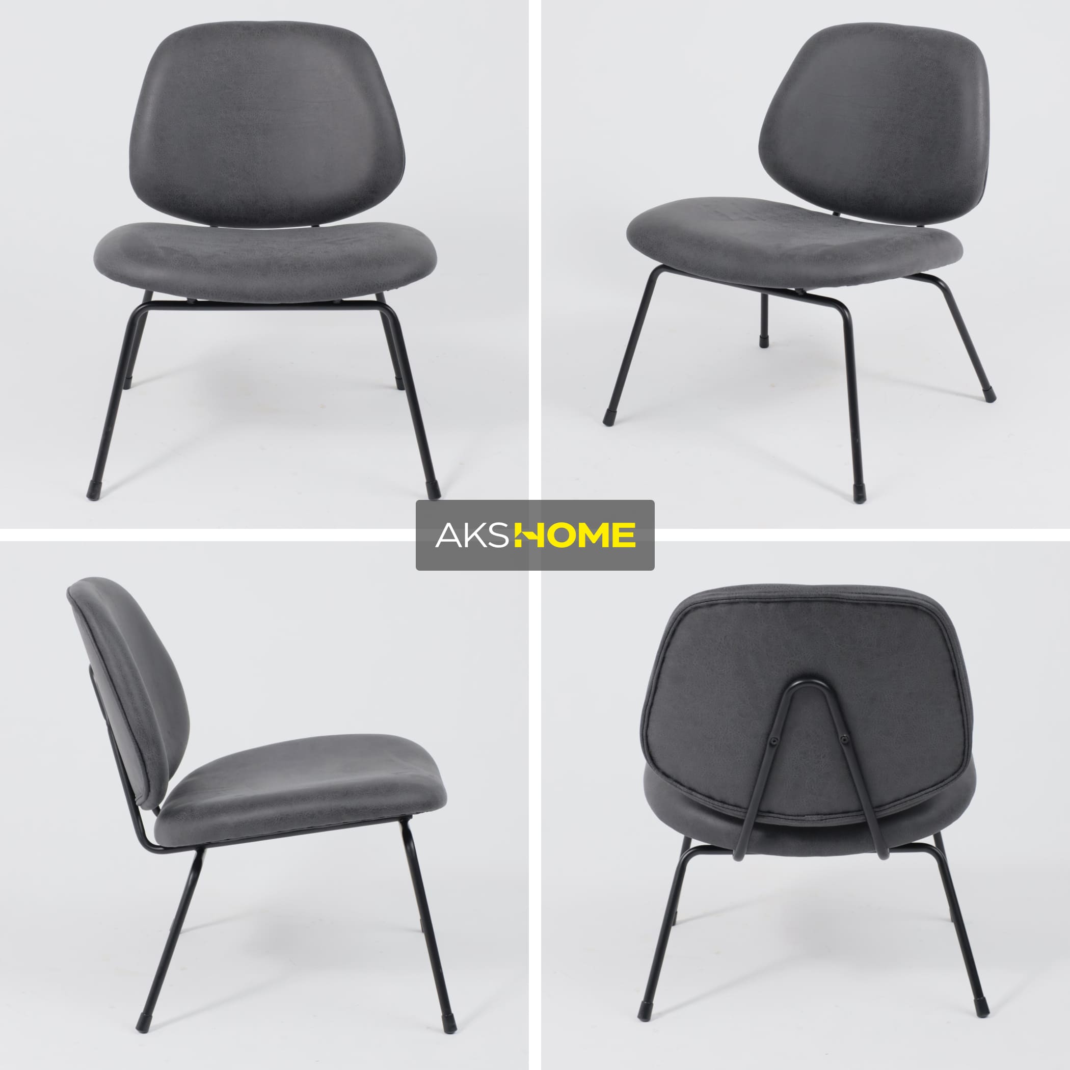 Кресло SWAY, экокожа винтажный черный WATUSI 16/черный