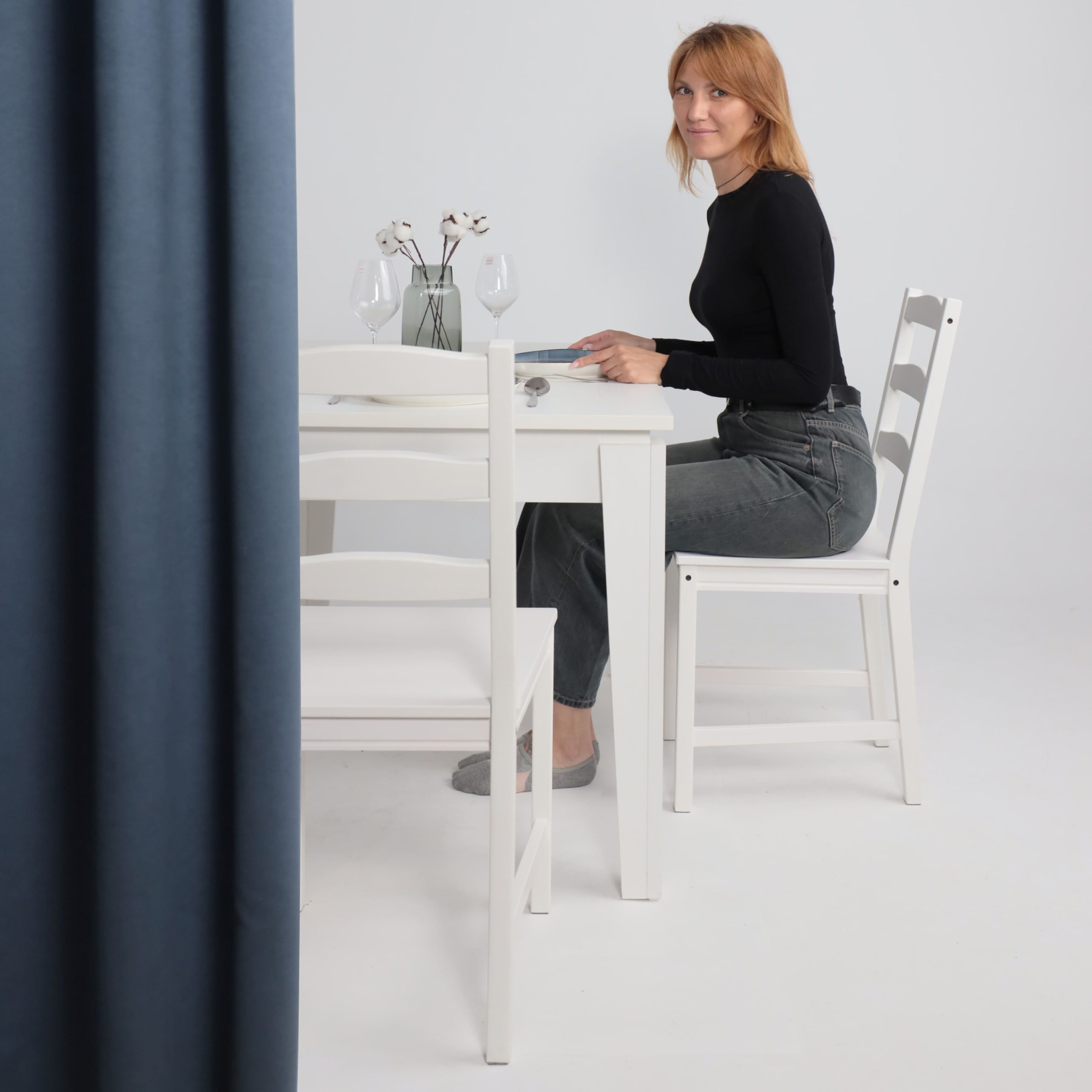 Стол раздвижной STAN, 1180(1570)*760*745, (белый структурный)