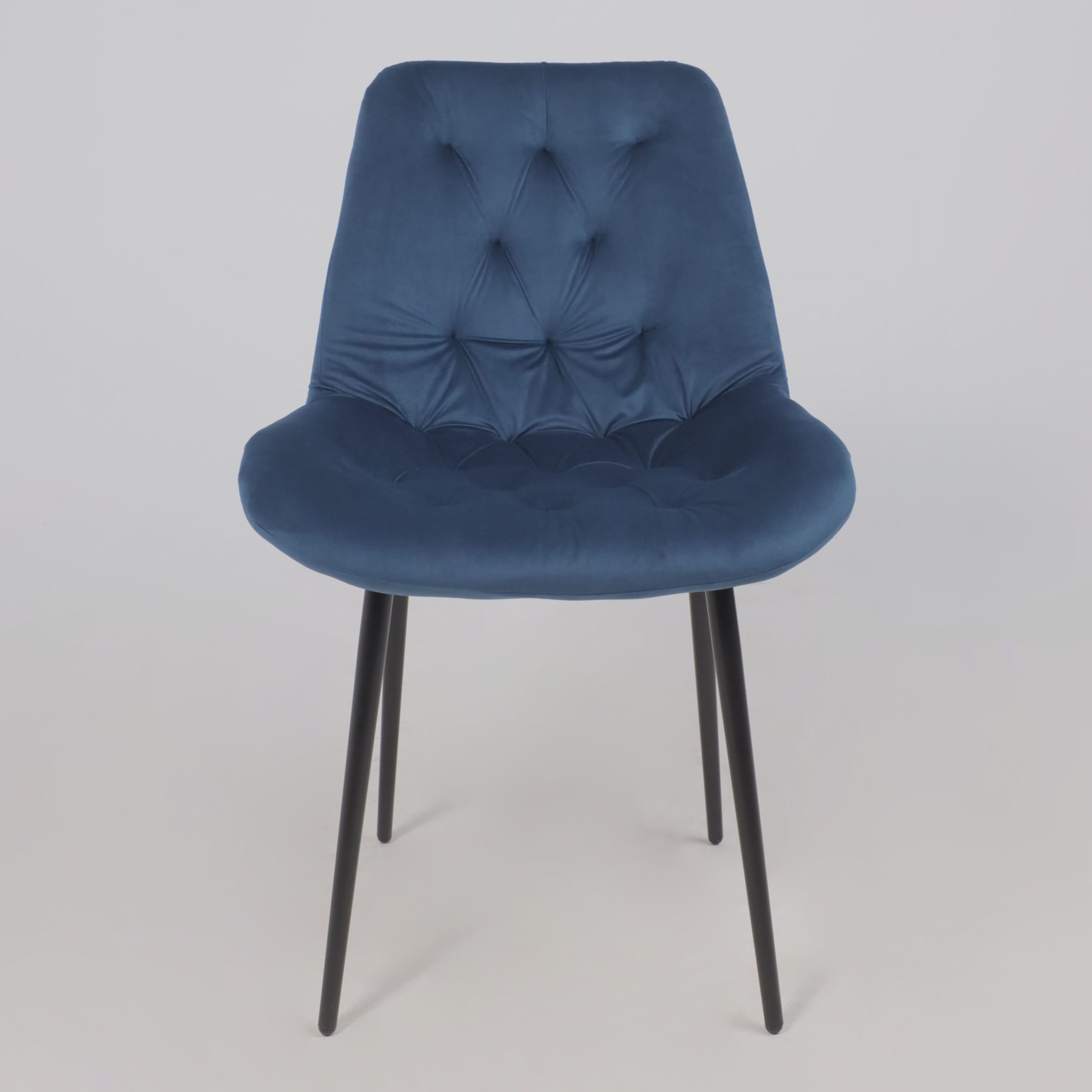 Стул AV 435, синий бархат Confetti deep ocean/черный
