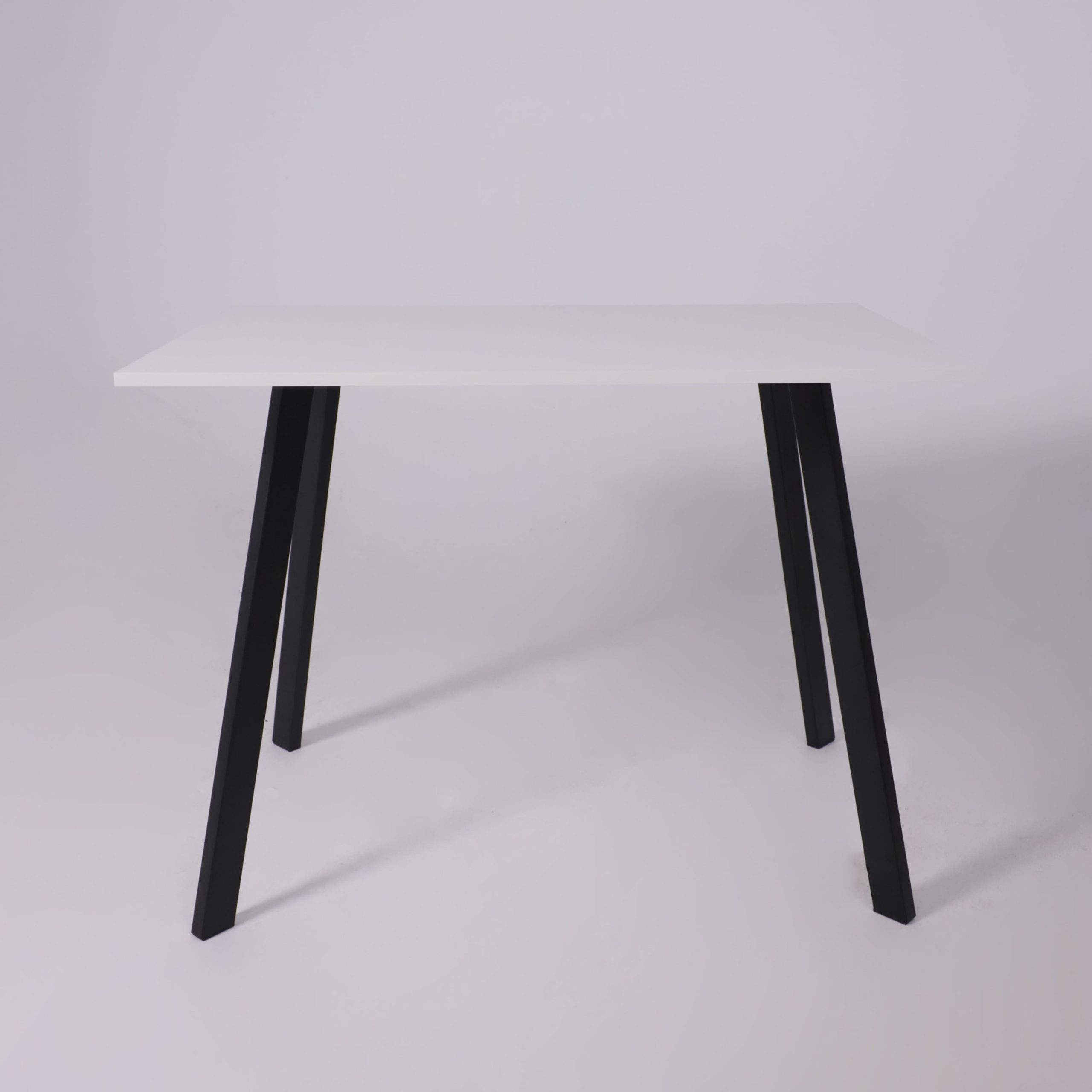 Стол SOLO 102*67, Белый структурный/черный