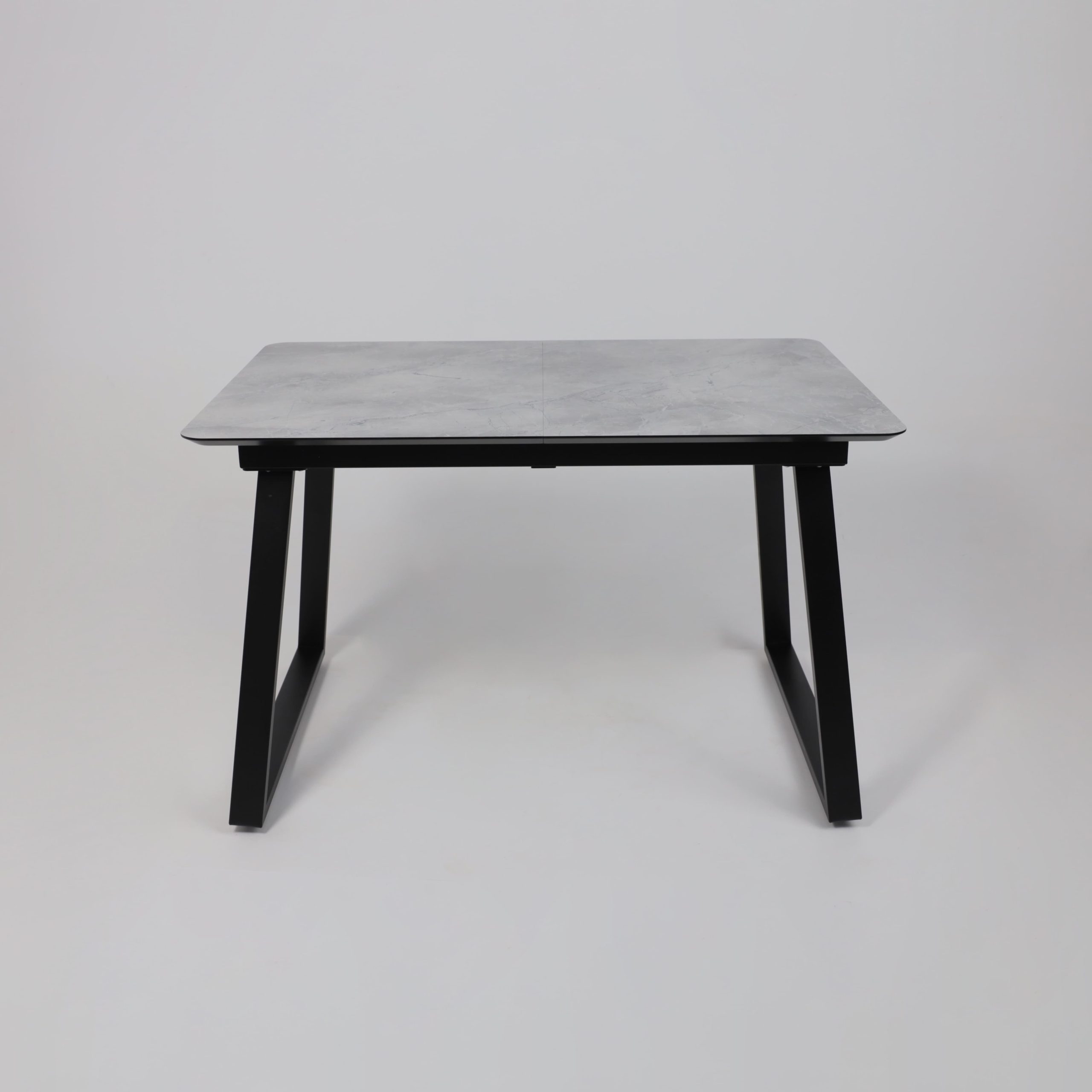 Стол AV 1208, HPL+МДФ,  раздвижной 1200 (1600)*800 Мрамор Марквина синий/черный